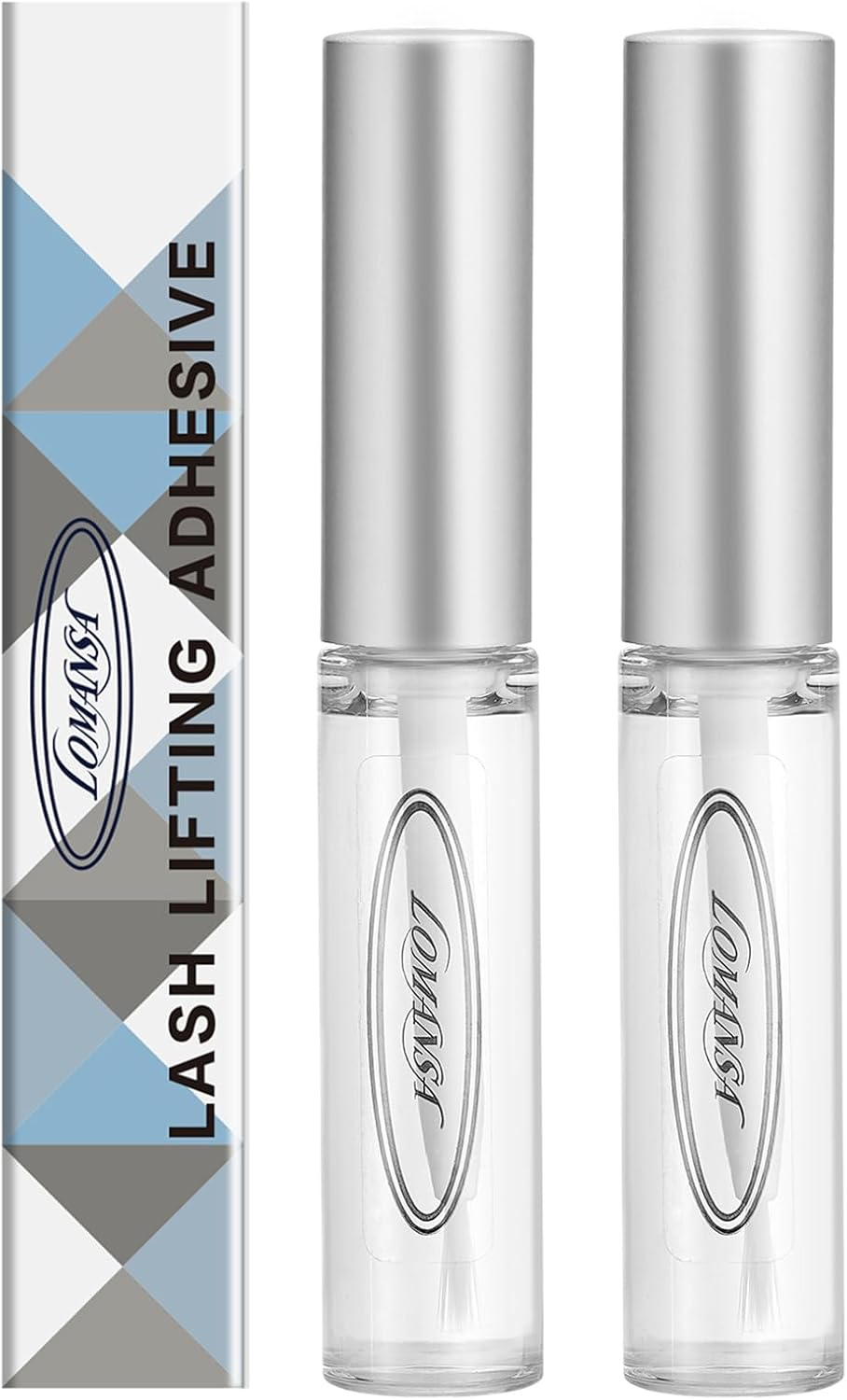 Lomansa Lash Lift Glue 2Pcs, Eyelash Lifting Adhesive Perming Rod Strong Fix Glue for Lashes and Brows Curl