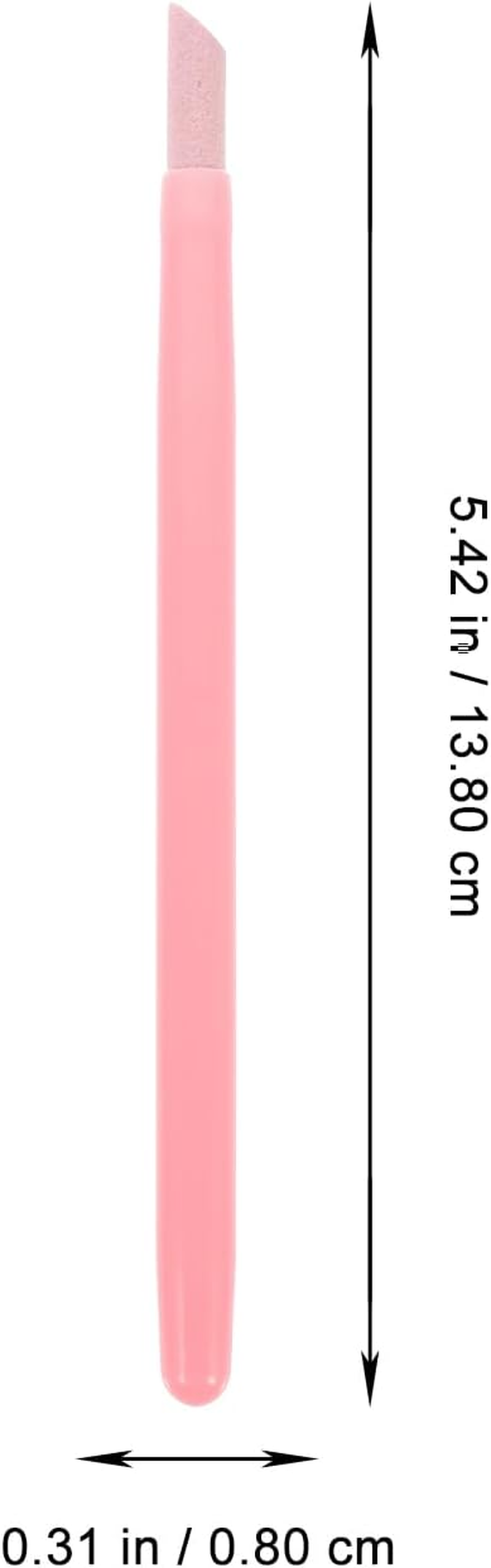 Ipetboom Manicure Pen Single Head Cuticle Remover Nail File Ceramic Stick Trimmer 2 Packs for Beauty image number 3