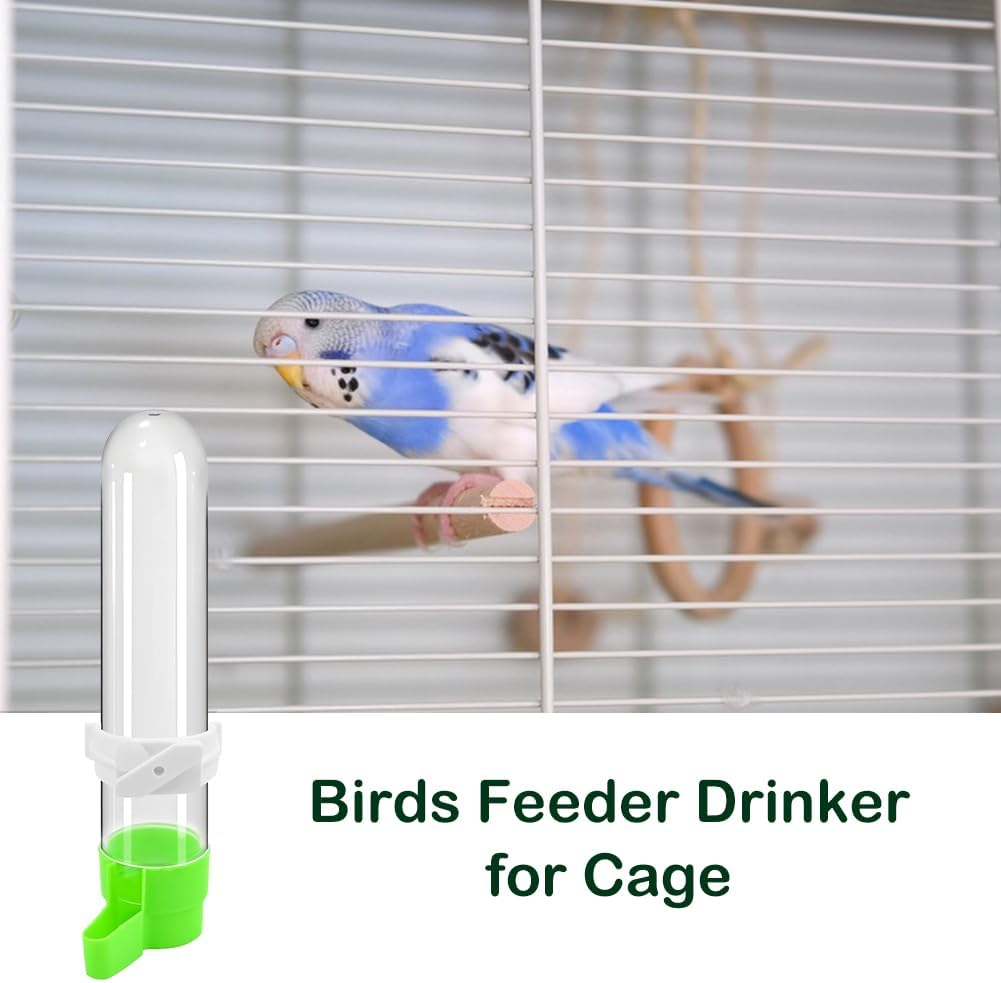 3 Pieces Bird Water Dispenser, Bird Feeder Drinker for Cage, Bird Feeder for Birds, Parrots, Drinkers, Birds, Automatic Water Dispenser, Drinkers & Accessories for Birds, for Ornamental Birds, image number 5