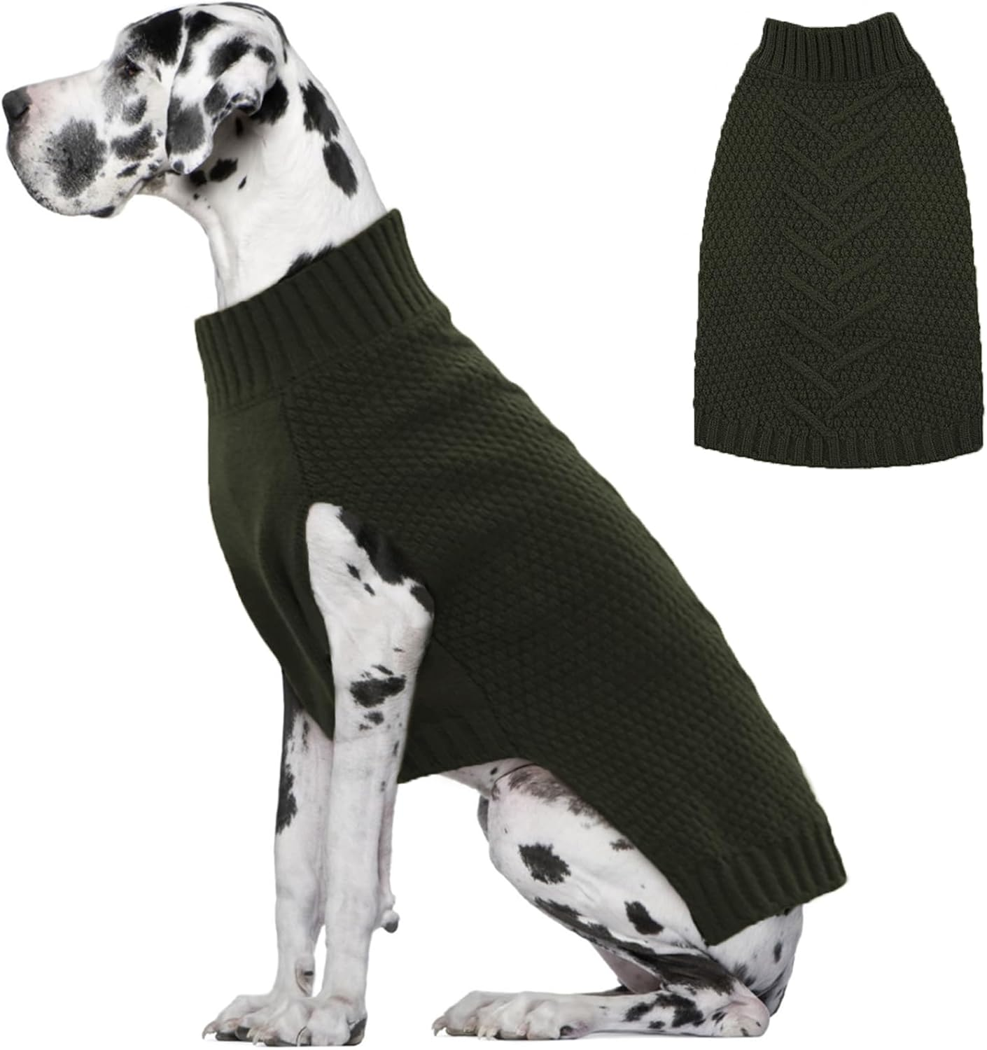 Iecoii Dog Sweater,Dog Sweaters for Medium Dogs Girl and Boy,Thermal Knitted Dog Christmas Sweater for Cold Weather,Small Medium Dog Sweaters for Christmas Outfits,Pug,Dachshund Sweaters,Darkgrey-Xl