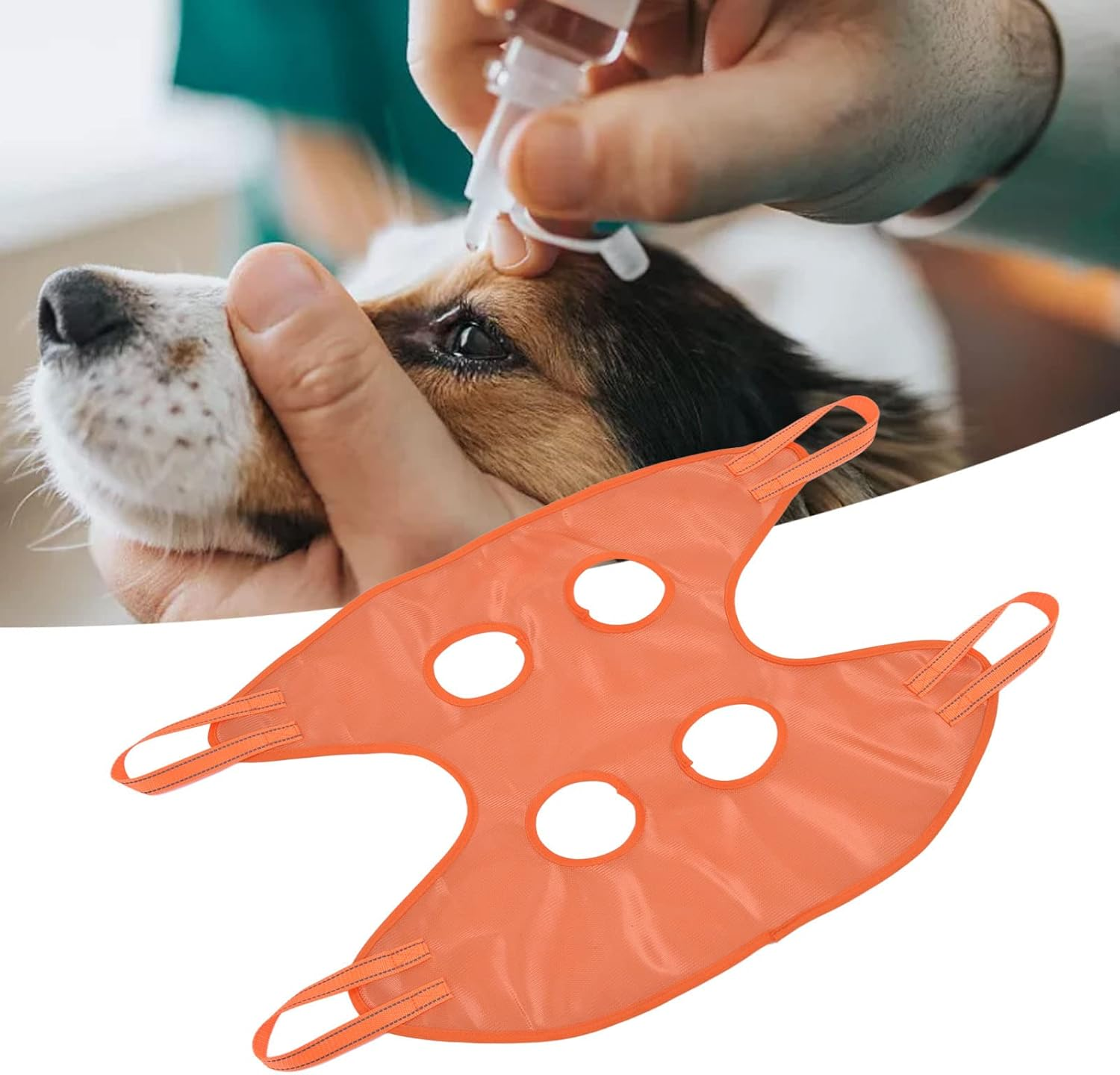 Dog Grooming Sling, Breathable Soft Washable Pet Restraint Hammock, Dog Grooming Hammock Dog Hanging Holder for Small Medium Cat Nail Trimming (S) image number 6