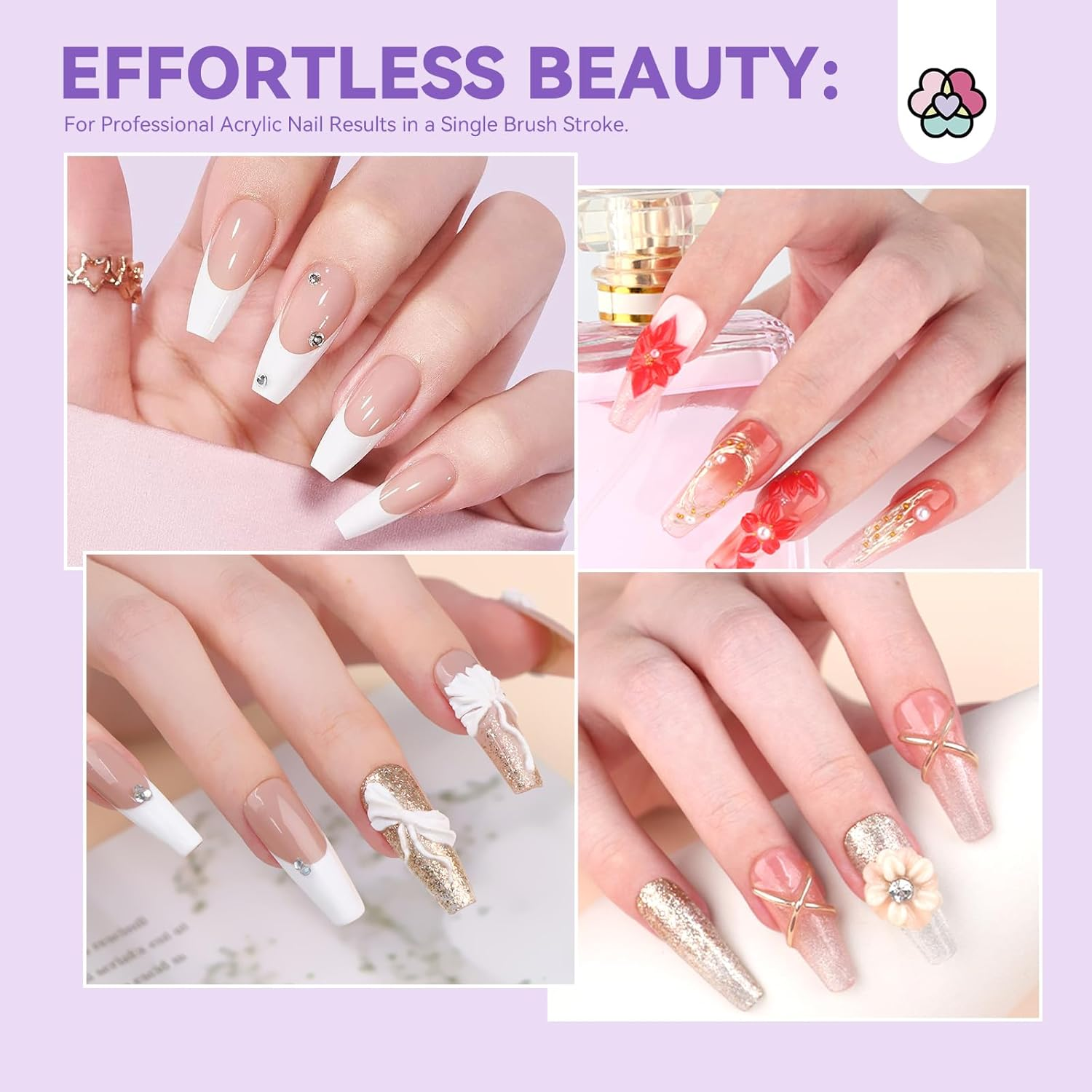 SAVILAND Kolinsky Acrylic Nail Brush Set: Size 6,10,14 Professional Nail Brushes Cleaner Manicure Tool for Acrylic Application Acrylic Powder Nail Extension 3D Nail Carving for Nail Art DIY image number 6