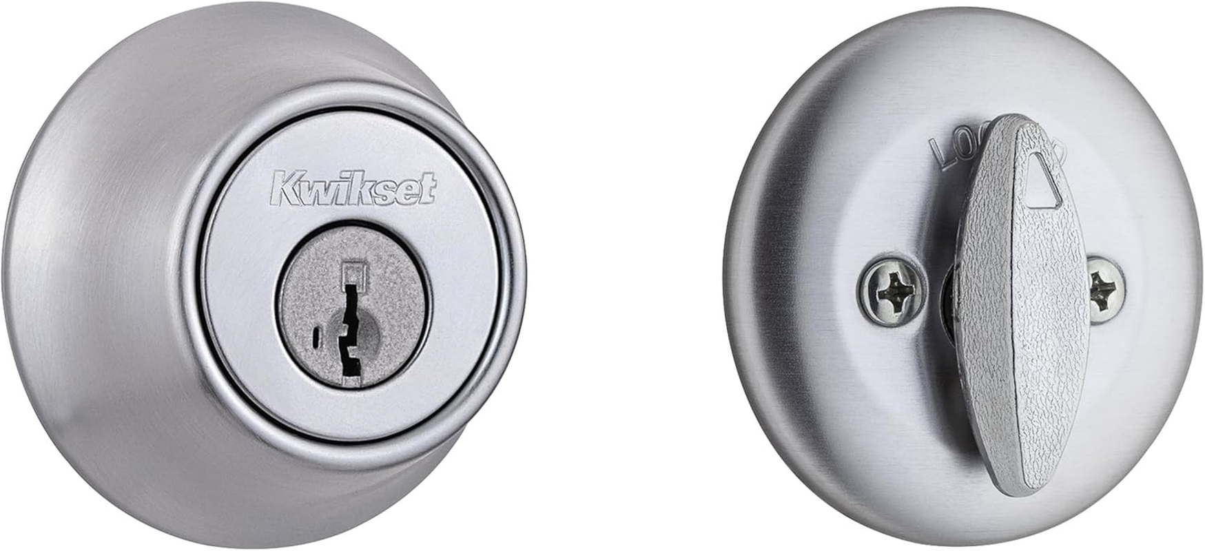 Kwikset 660 Single Cylinder Deadbolt Featuring Smartkey in Satin Chrome