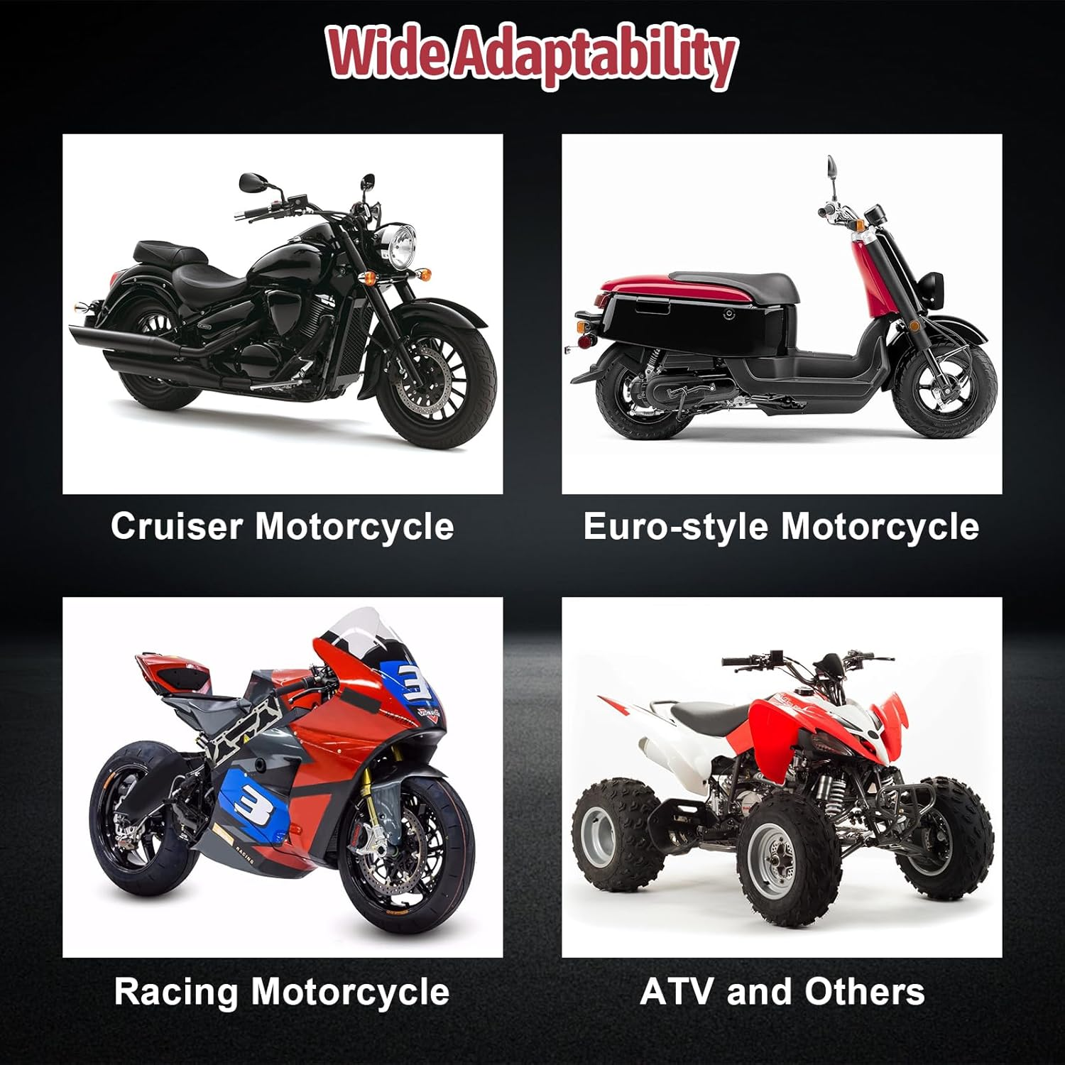 Motorcycle Retro Comfortable Hand Handlebar 7/8" 22Mm 1" 24Mm Non Slip Rubber Handle Grips for Kawasaki Honda Yamaha image number 1