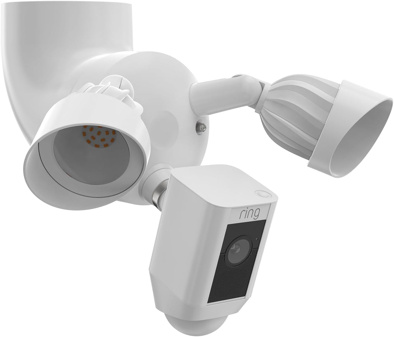 Floodlight Holder for Ring Floodlight Camera plus Cable & Floodlight Cam Wired Pro, Adjustable Eaves Mount Stand Holder for Blink Floodlight Camera, Floodlight Camera Eave Mount Accessories, White