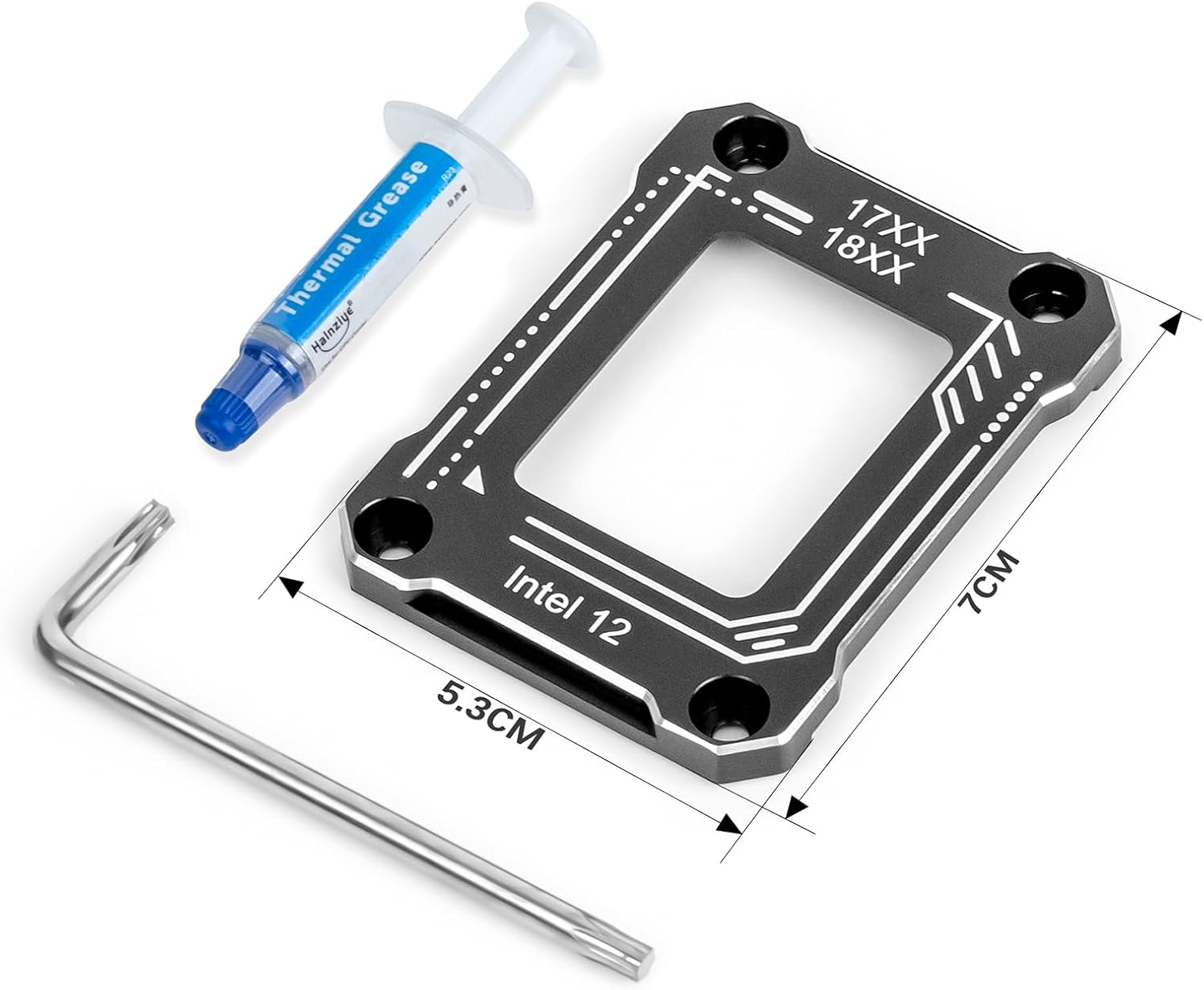 Uphere LGA 1700 CPU Holder Kit, Black CPU Secure Frame, 17XX-BCF Bracket Intel 12Th/13Th/14Th Anti-Bending Corrective Buckle, ULGA01 image number 3