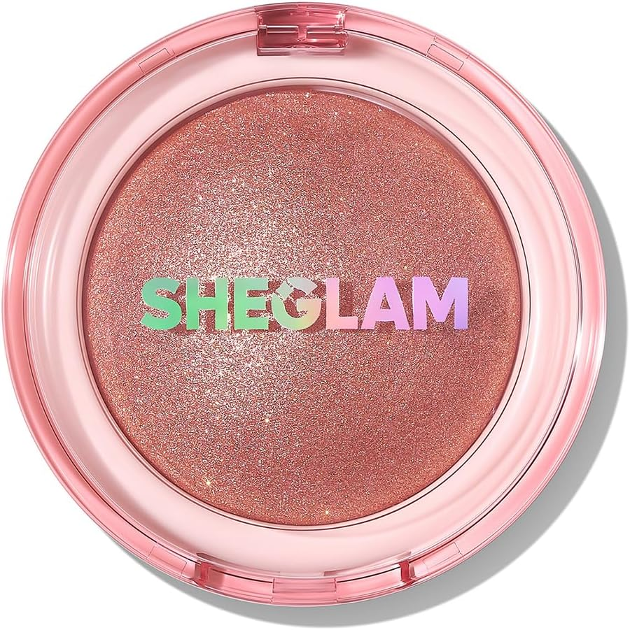SHEGLAM Glowchi Bouncy Highlighter Mochi-Like Formula Highlighter Long-Lasting Shimmer Makeup-Cherry Blossom