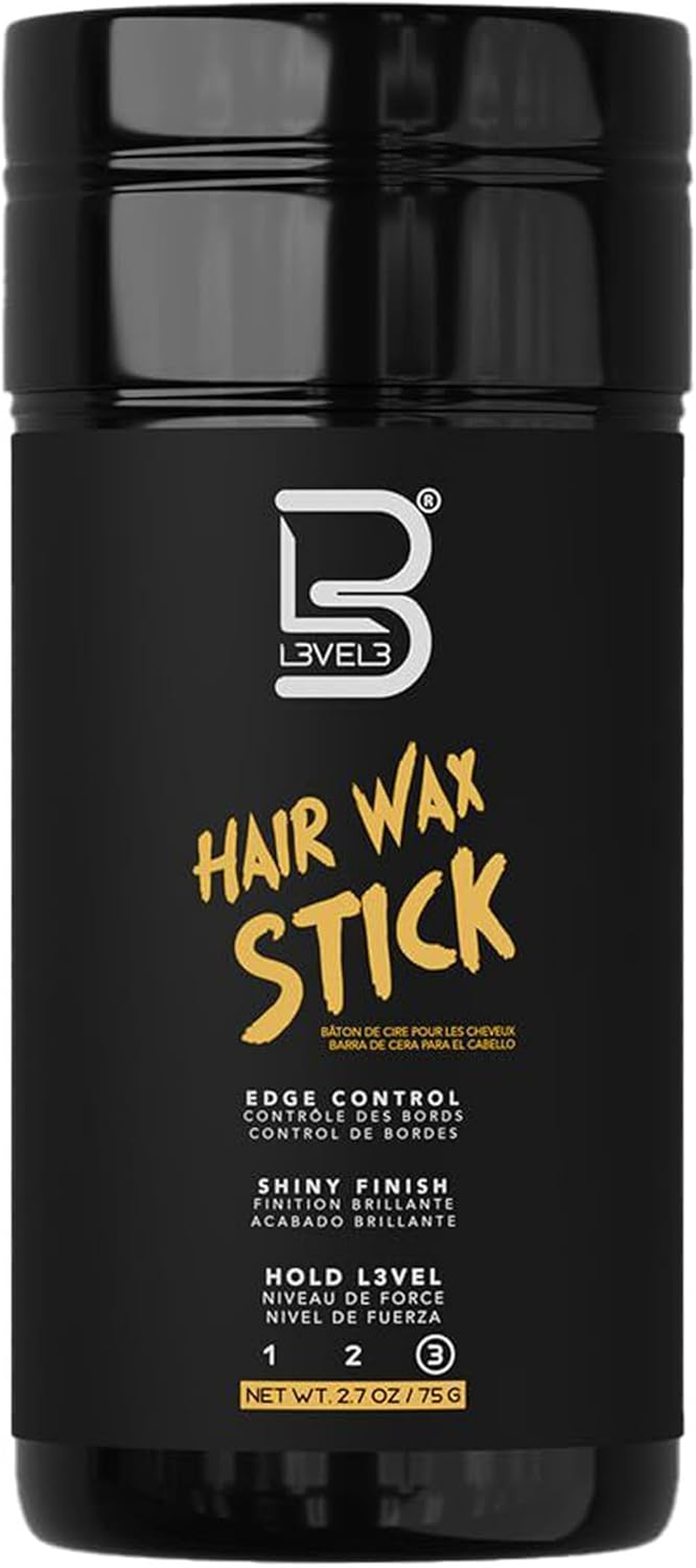 L3 Level 3 Hair Wax Stick - Hair Smoothing Stick with Coconut Oil and Mineral Oil image number 4