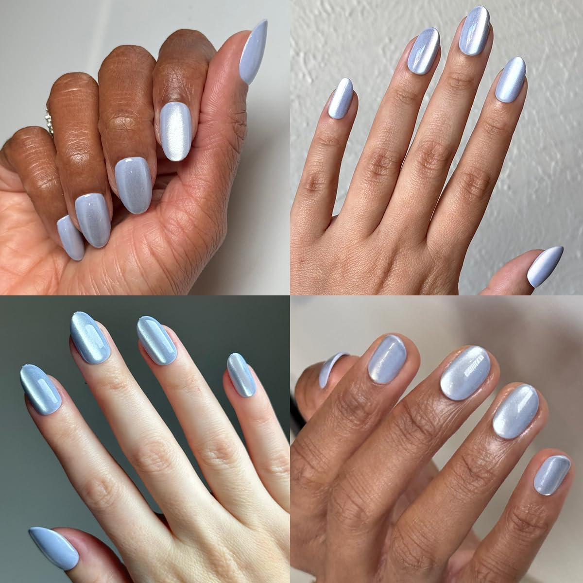 Olive & June Super Stick Hands - Press on Nails - Oval Medium - No Glue Needed - 32 Tabs in 16 Sizes - Non-Toxic - Easy to Apply, No Harmful - Realistic Look - 7 Days - Bp Velvet image number 2