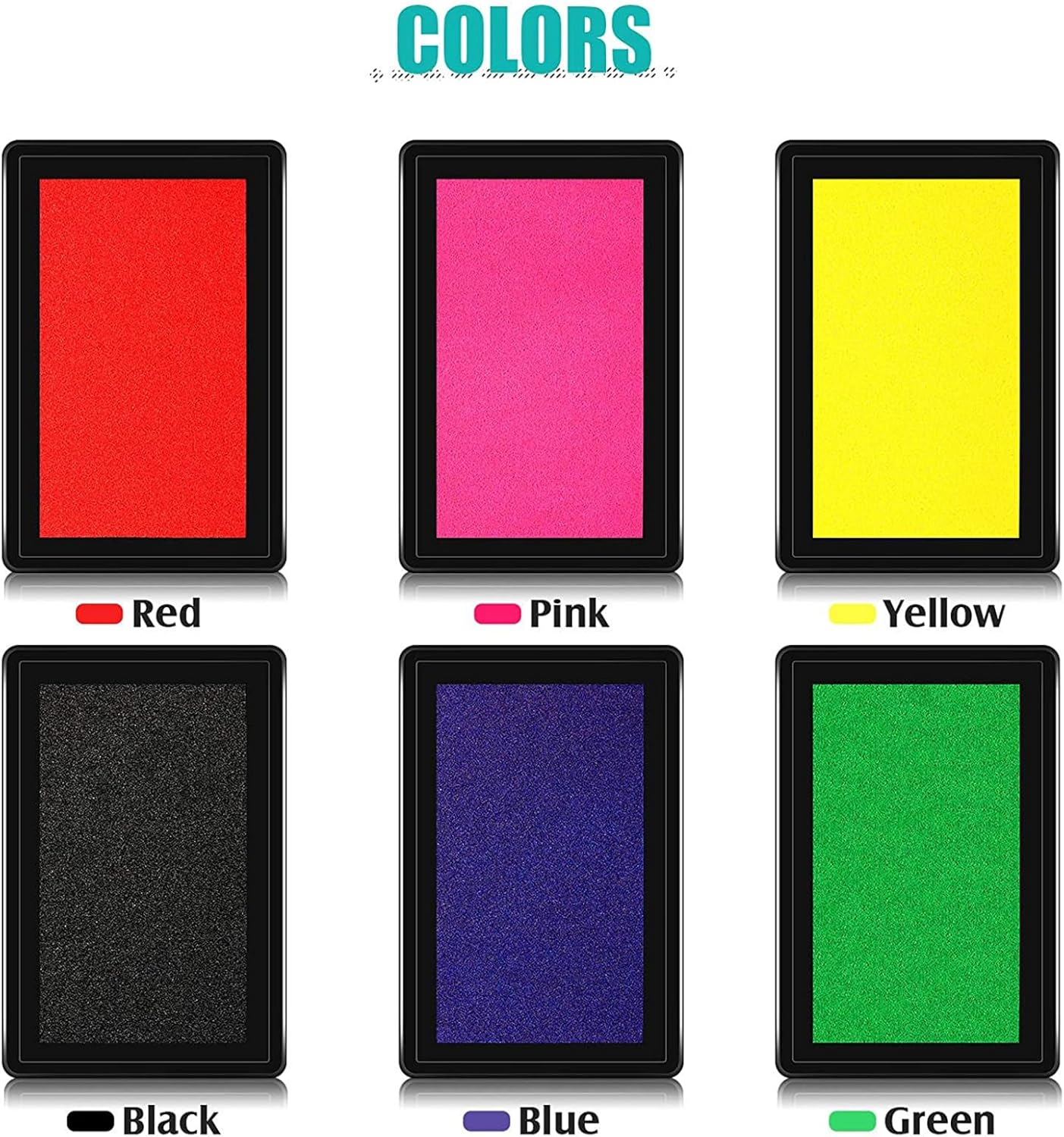 6 Reusable Baby Ink Pads, Footpri Ink Pads, Handpri Footpri Mud, Te Impressive Commemorative S for Boys and Girls, Non and Acid Ink, Easy to Wipe and Clean Skin 6Color