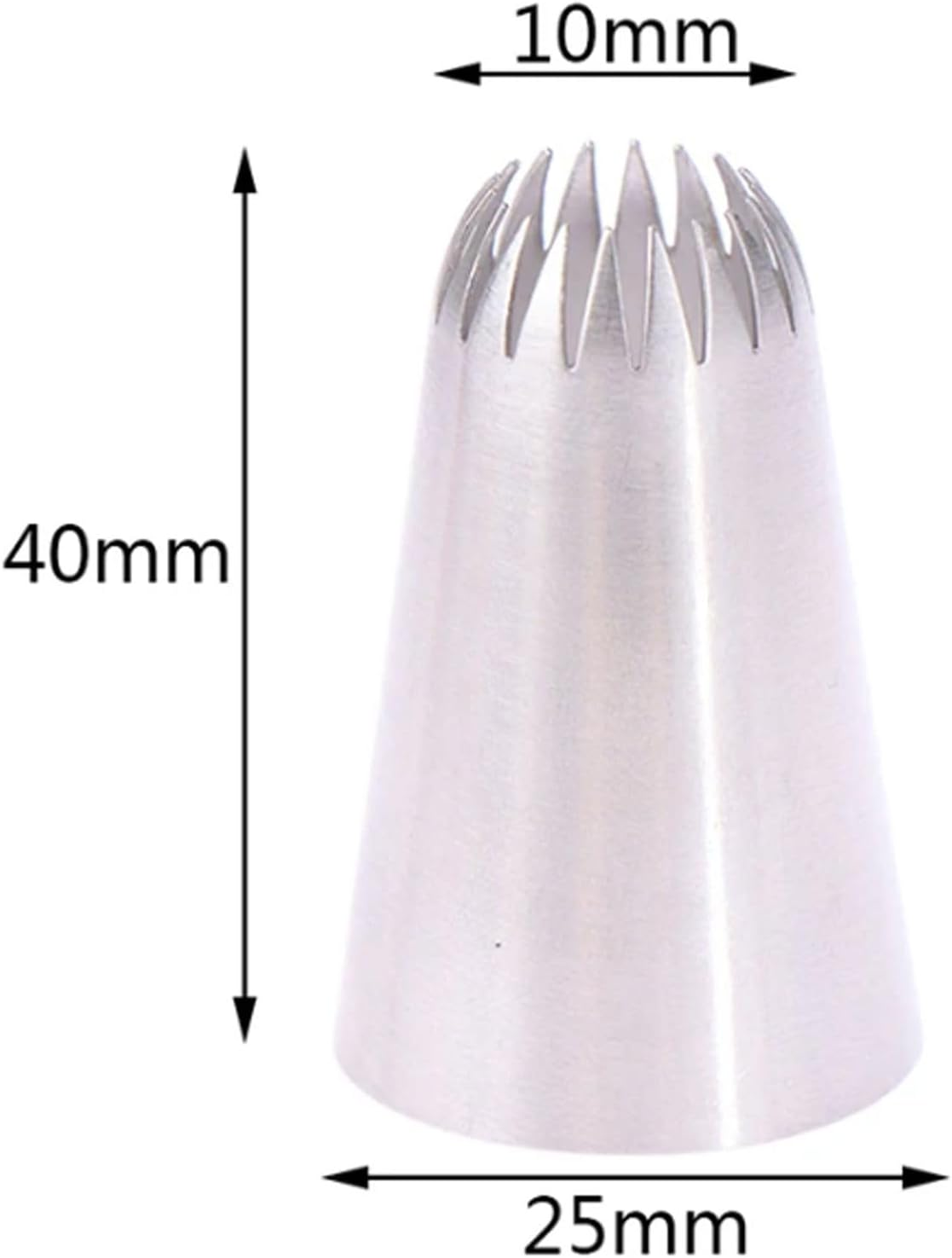 1Pcs Pastry Kitchen Gadgets Cookies Supplies Stainless Steel Silver Fondant Decor Nozzle for DIY Cakes Decoration image number 2