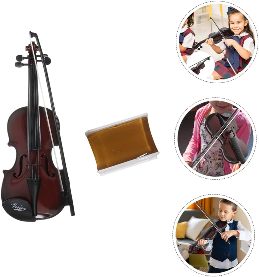 Abaodam 1 Set Simulated Music Violin Realistic Miniature Violin Adornment for Performance Photo Props and Interest Cultivation Durable Construction image number 6
