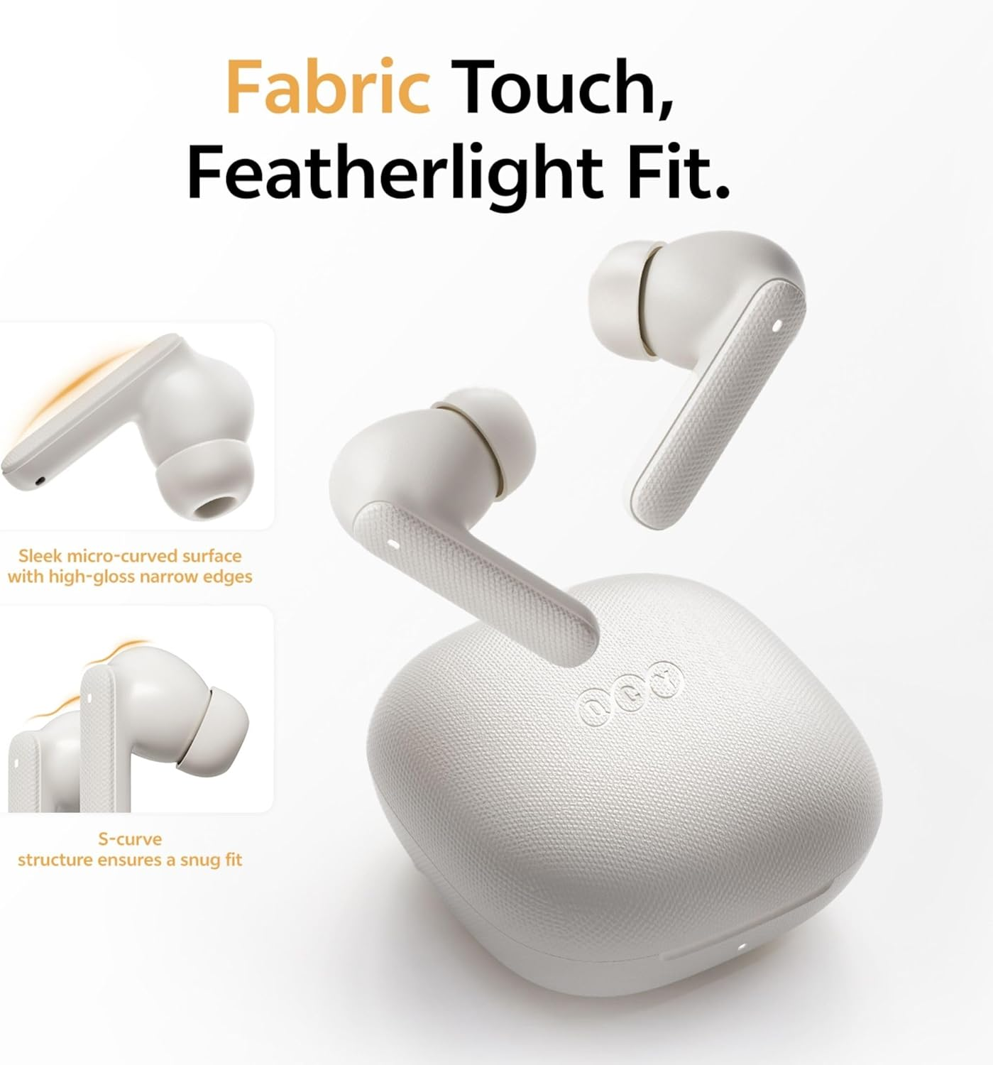 QCY Buds Bluetooth Headphones - Elegant Design - Ipx4-35 Hours Ultra Long Battery Life - Low Latency 0.06S -AI image number 6