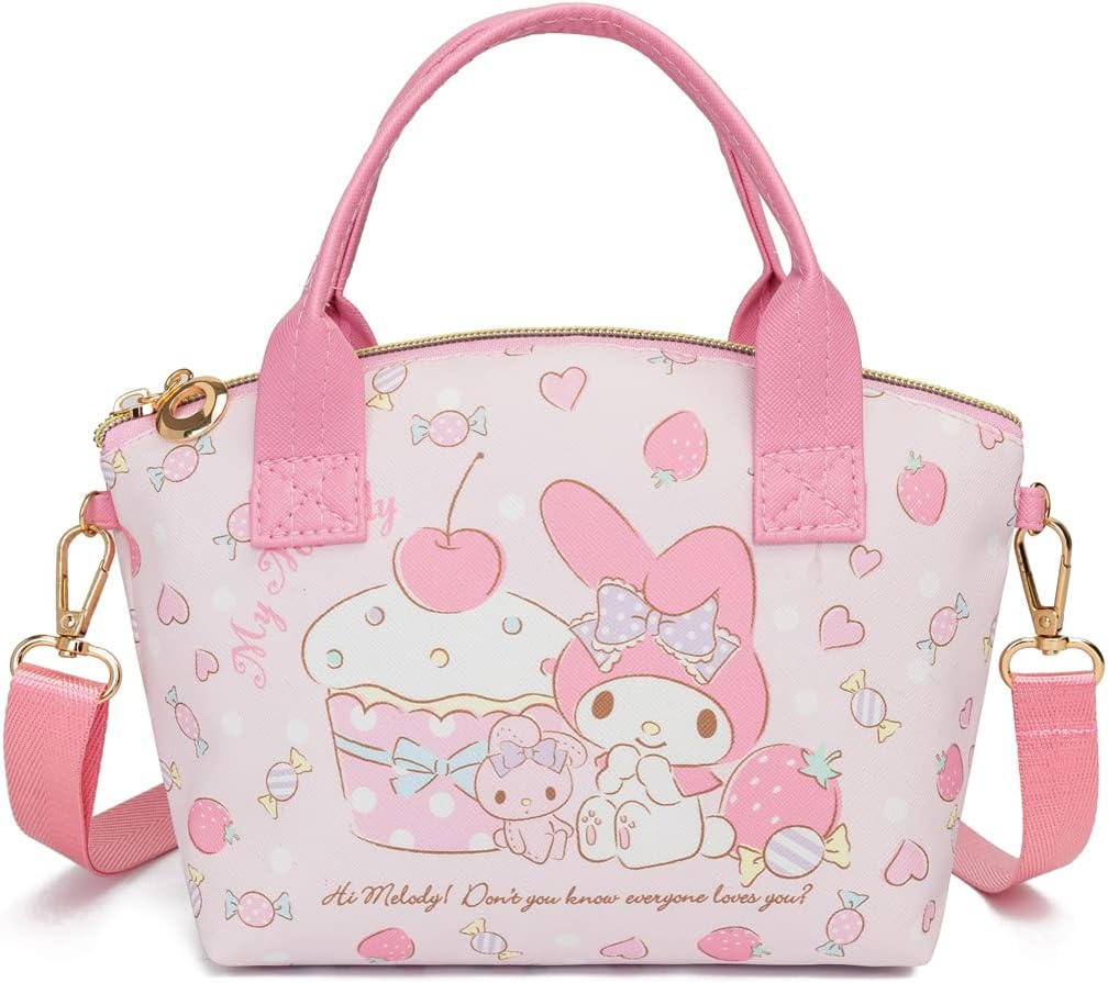 JADOUR Hello My Melody Bag Anime Kitty Tote Bag Kitty Satchel Bag Kuromibag with Cinnamorollwallet image number 1