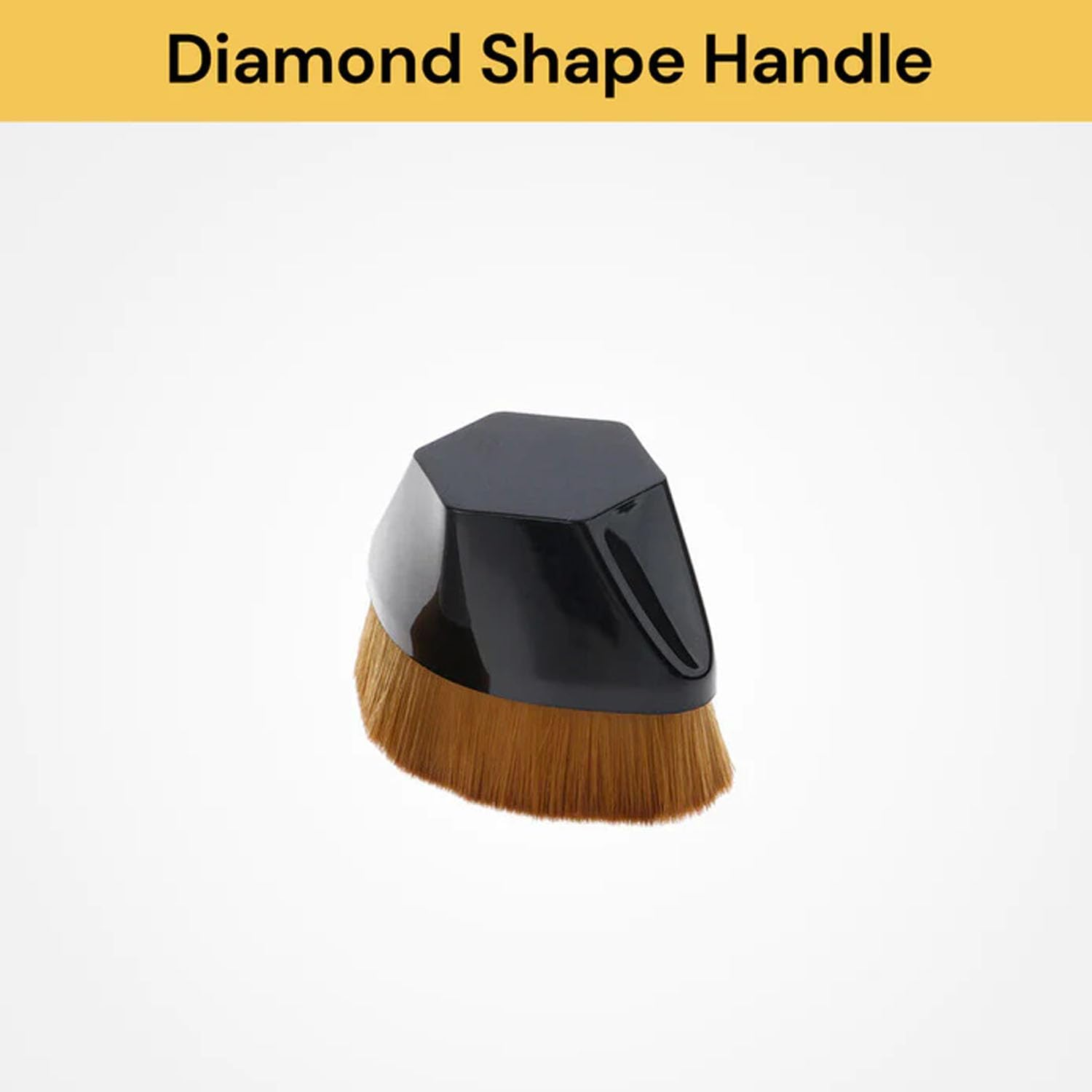 EZONEDEAL Magic Foundation Brush Petal No Trace Makeup Brush High Density Seamless Foundation Brush BB Cream Makeup Brush Loose Powder with Storage Box-Black image number 3