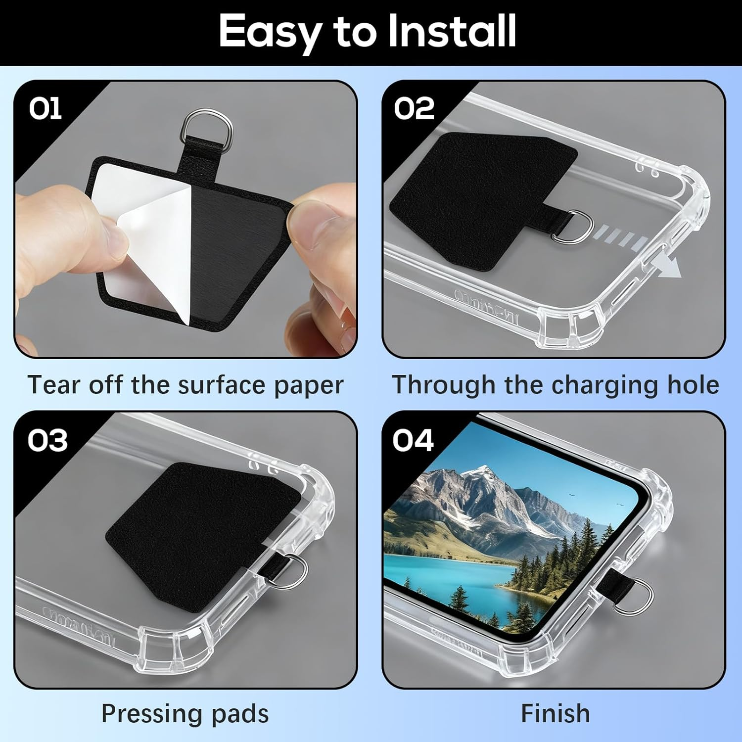 Vymoreon anti Theft Phone Wrist Strap with 360 Degree Rotating Interface, Mobile Phone Lanyard for Keychain image number 4