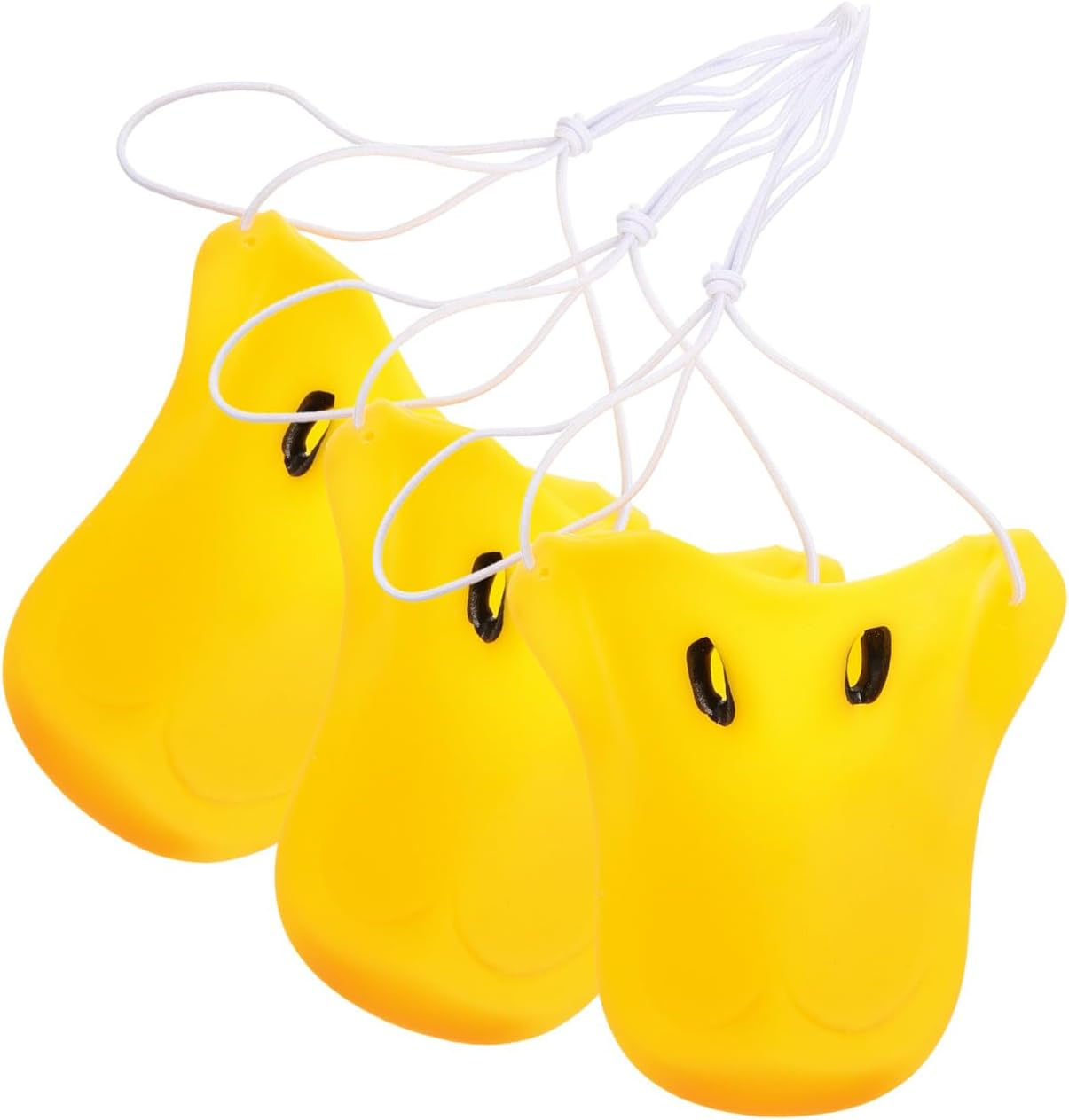 Bestonzon 3PCS Duck Bill Mask, Beak Nose Soft Plastic Costume Mask Yellow, Funny Duck Nose Costume Accessory for Cosplay image number 4