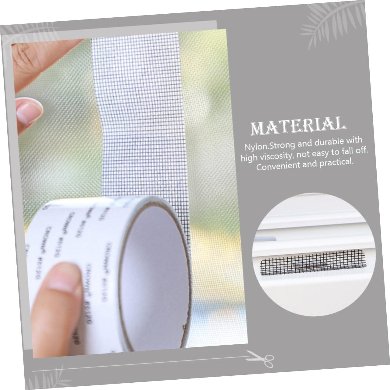 Window Screen Repair Tape and Mesh Repair Patches Door and Strong Adhesive Strips for Mosquito Net Tear Fixing Suitable for Home Use Mixed Styles image number 2
