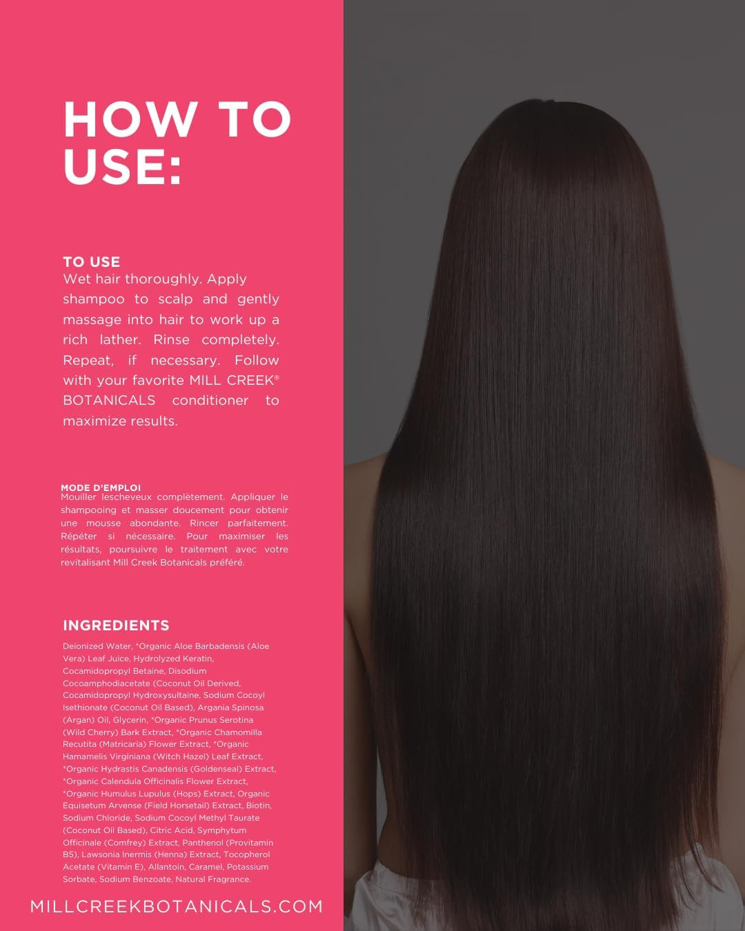 Mill Creek Botanicals - Keratin Repair Formula Shampoo - 14 Fl. Oz. image number 2