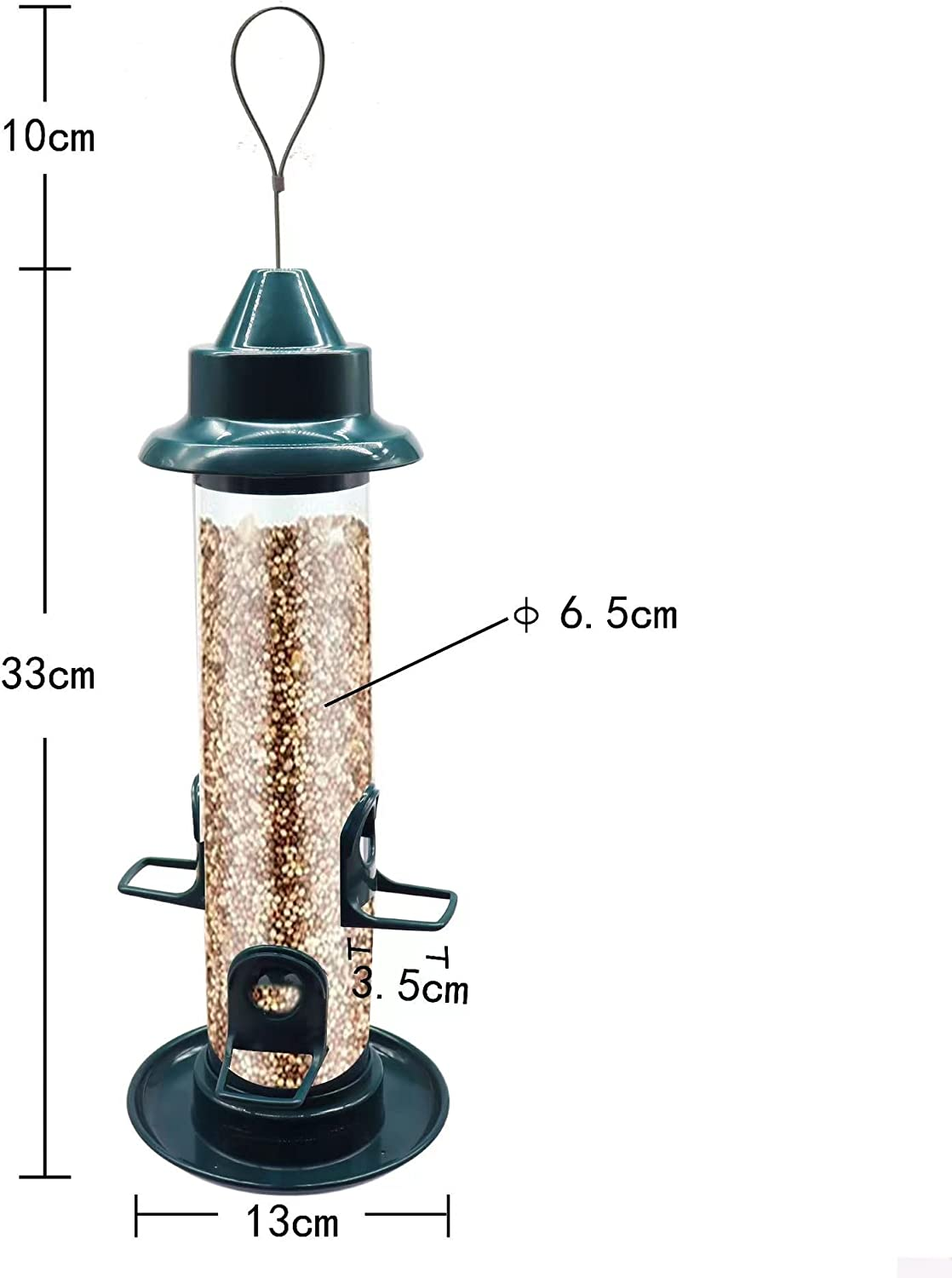 Wild Bird Feeder Plastic Bird Feeders for Outdoors Hanging Humming Bird Feeders for Garden Yard outside Decoration,Fits for Cardinals, Finches, Chickadees Etc. image number 3