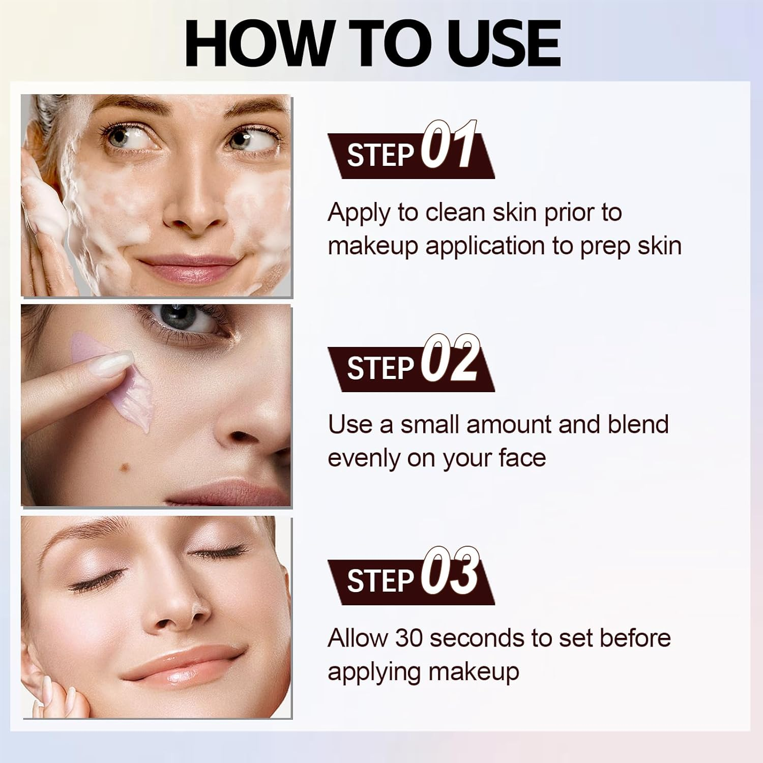 Apooliy Hydrating Face Primer,Poreless Makeup Face Primer,Moisturizes Jelly Primes for Smoothing Skin,Face Base for Makeup,10Ml,0.33 Fl.Oz