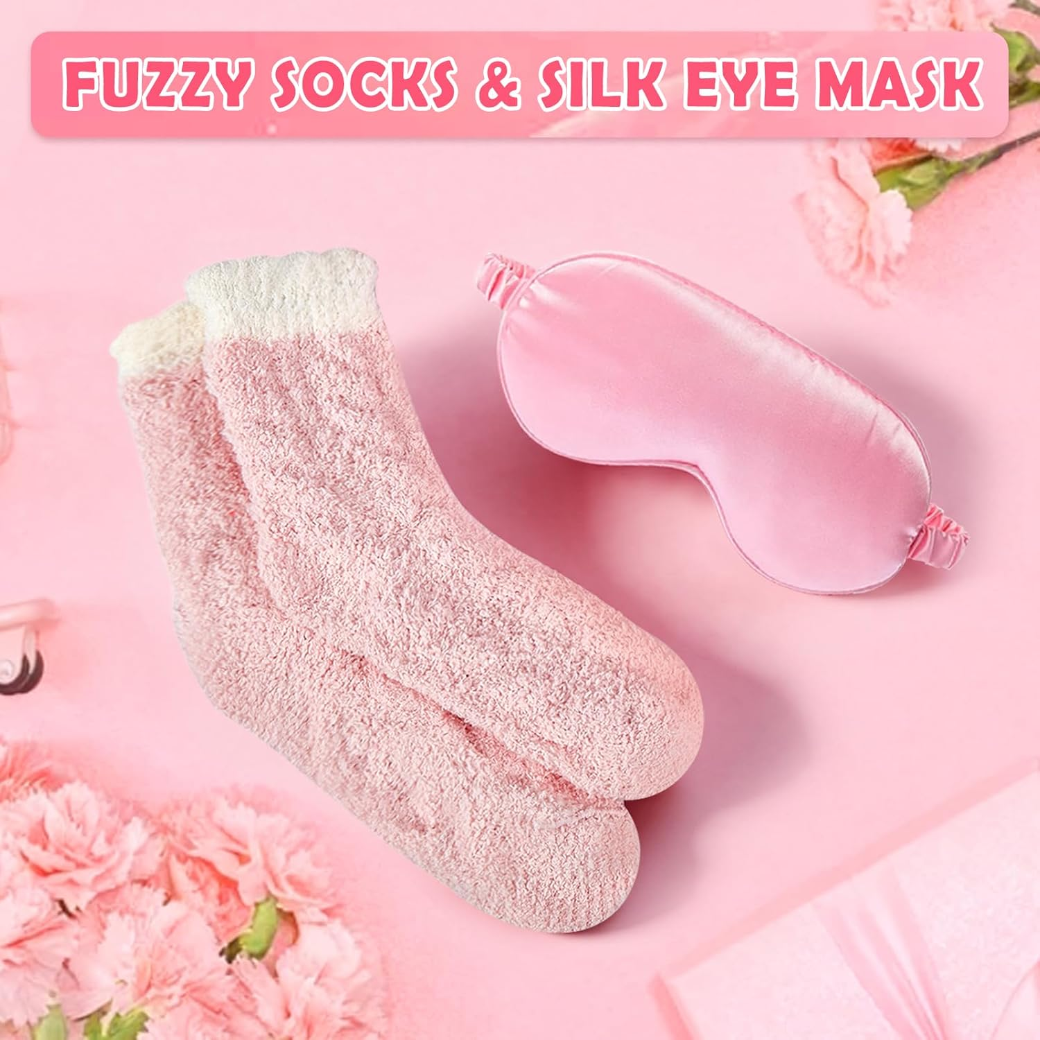 ZAHAT Gifts for Teenage Girls &ndash; Teen Girl Gifts Trendy Stuff Set with Sherpa Blanket, Spa Headband, Candle, Sleep Mask, Fuzzy Socks & Tumbler, Cozy Self-Care Gift Box for Birthday or Christmas image number 6