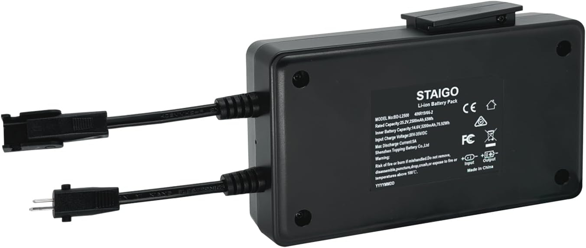 STAIGO Wireless Battery Pack for Power Recliner-Reclining Sofa-Lift Chair-Lazboy Recliners-For Electric Motion Furniture for Okin-Limoss-Lazboy-Berkline-Med[25.2V 2500Mah] image number 2