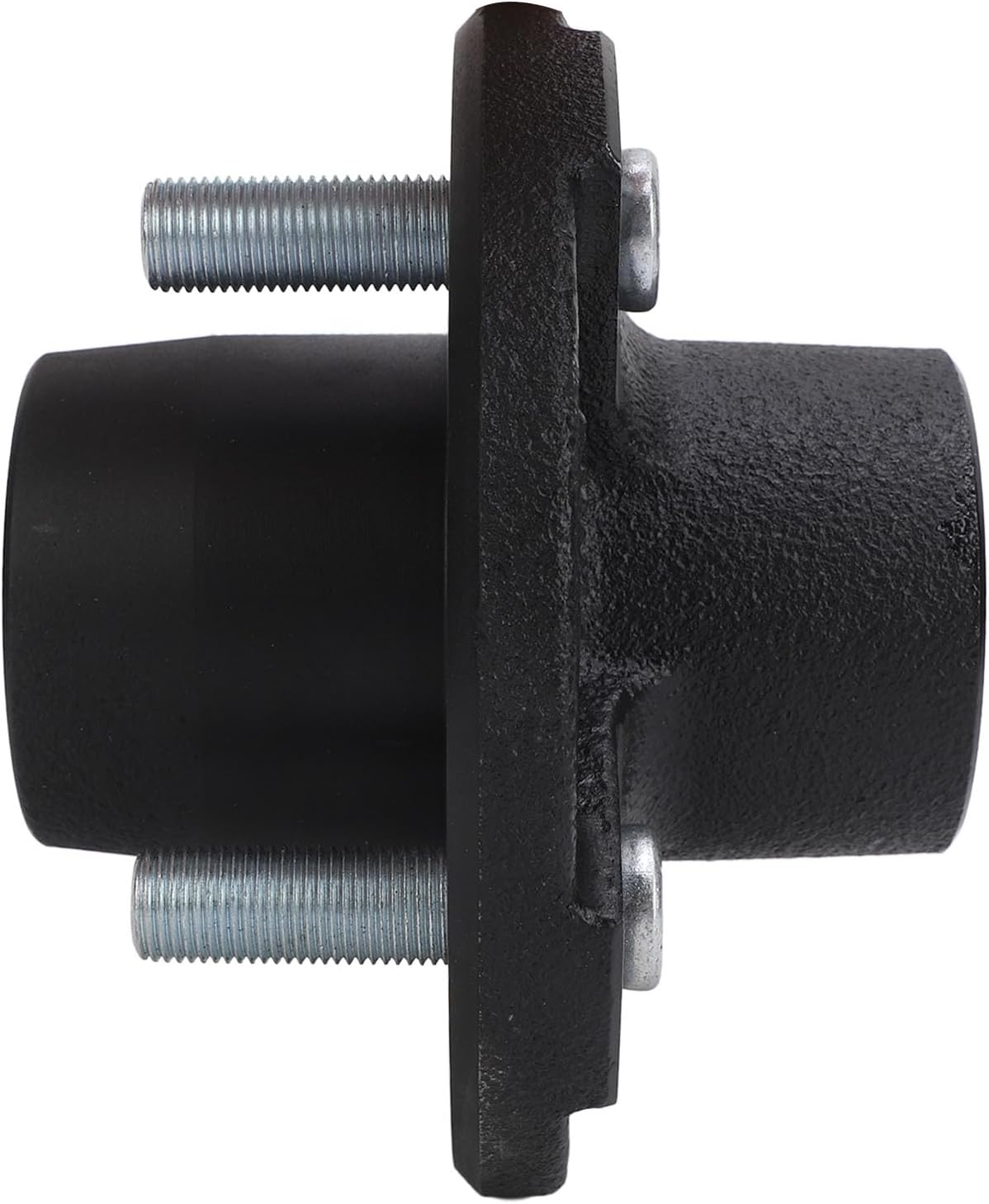 2000Lbs Trailer Axle Kit Heavy Duty High Load Bearing 4 on 4In Screw Idler Hub round Bt8 Spindle for Cargo Boat Trailer Spindle Durable Metal Construction