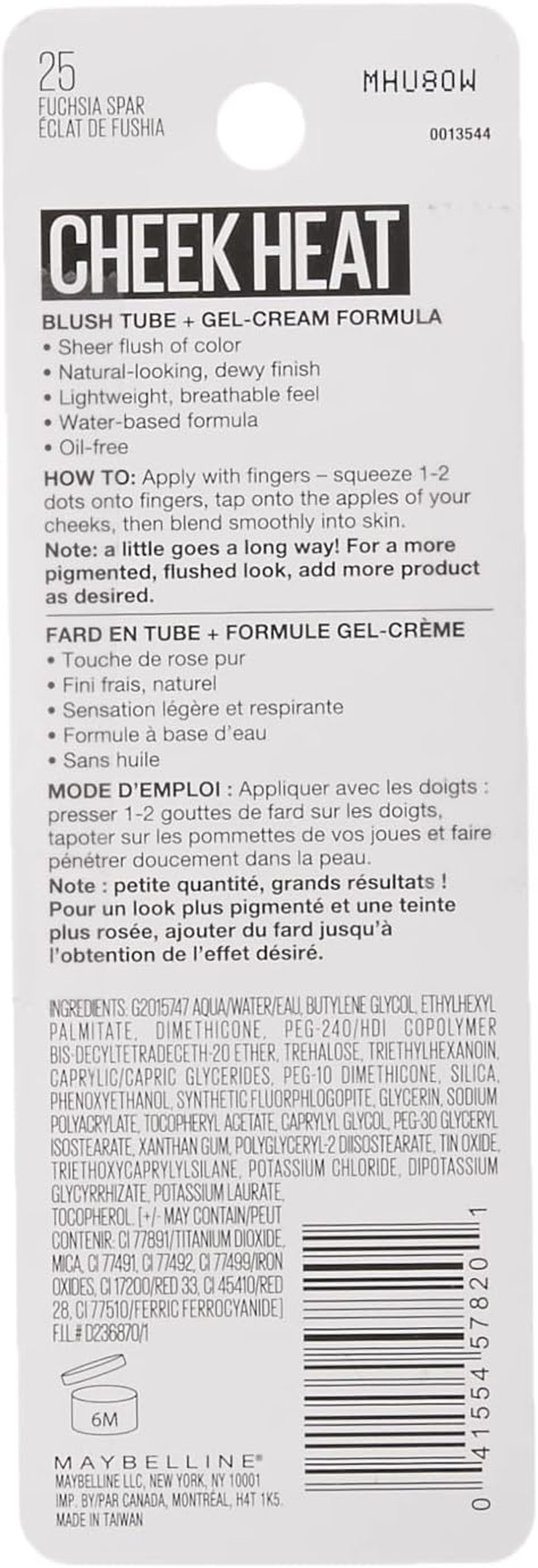 Maybelline New York Cheek Heat Gel Cream Blush - Fuchsia Spark image number 3