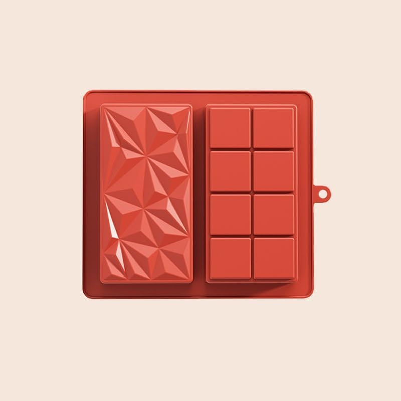 Generic Kithonrs 2 Pack Chocolate Moulds, Large and Thick Silicone Chocolate Bar Molds, Rectangular Prism Shape image number 1