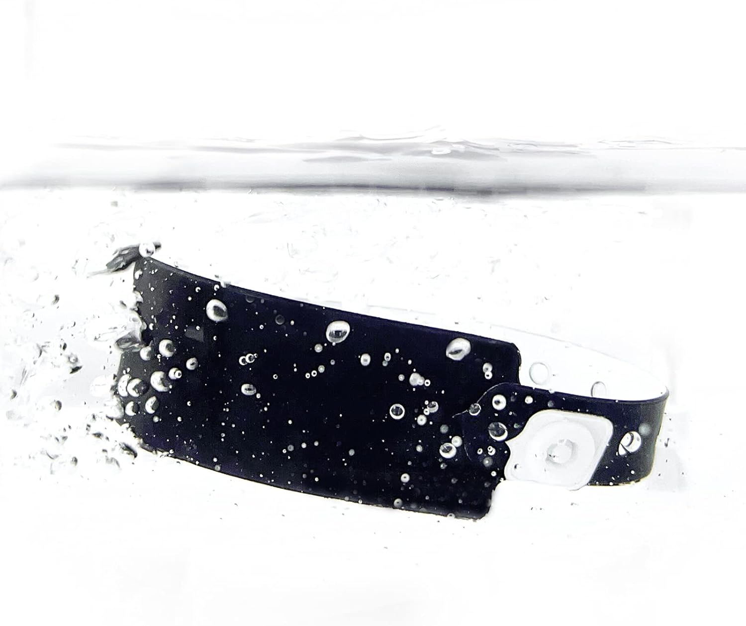 Black Plastic Wristbands 100 Pack - Colored Vinyl Bracelets for Events, Concerts, Parties - Waterproof Custom Arm Bands image number 1