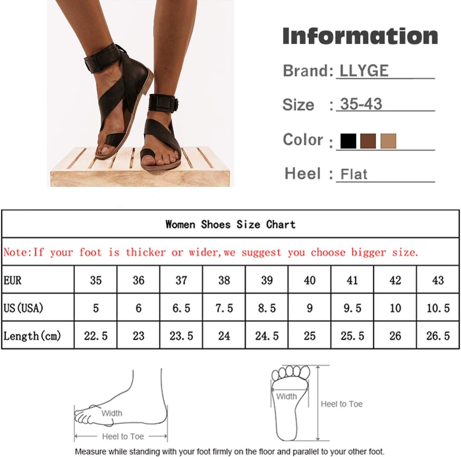 Womens Sandals Summer Beach Shoes Retro Flat Sole Sandal Roman Toe Fashion Comfy Casual for Ladies Fashion Sandals (2 40 EU)