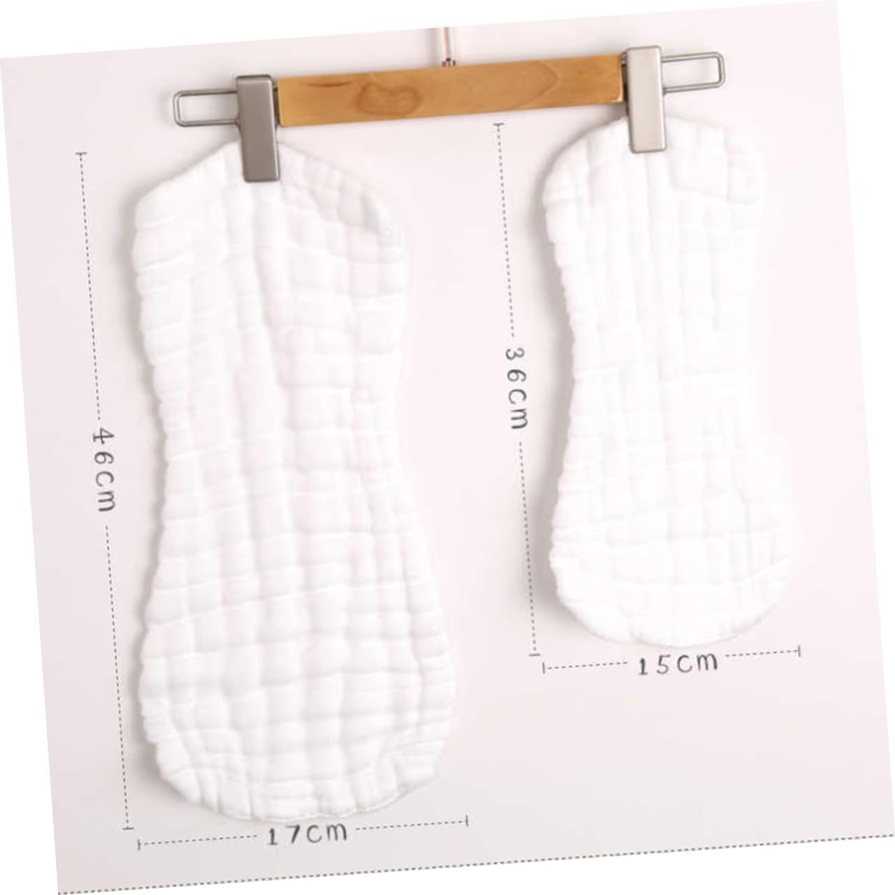 Vaguelly Pure Cotton Nappies Baby Diaper for Newborns Reusable Cotton Infant Diapers L Size 46X17Cm Water Absorption 5Pcs Set Suitable for 0-2 Years Old image number 1