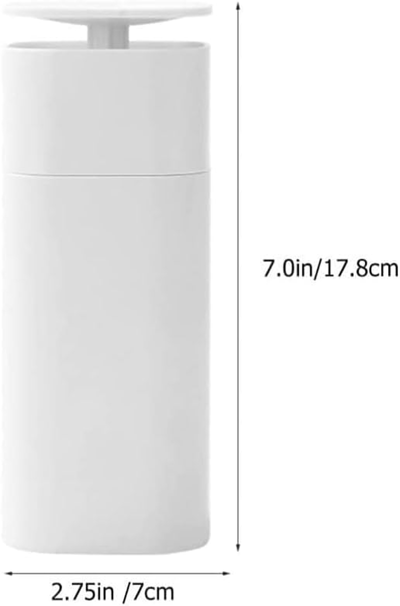 Empty Pump Dispenser Bottle, Push down Liquid Pumping Empty Bottle Dispenser for Makeup Remover and Nail Polish Qzjijosen (White) image number 3