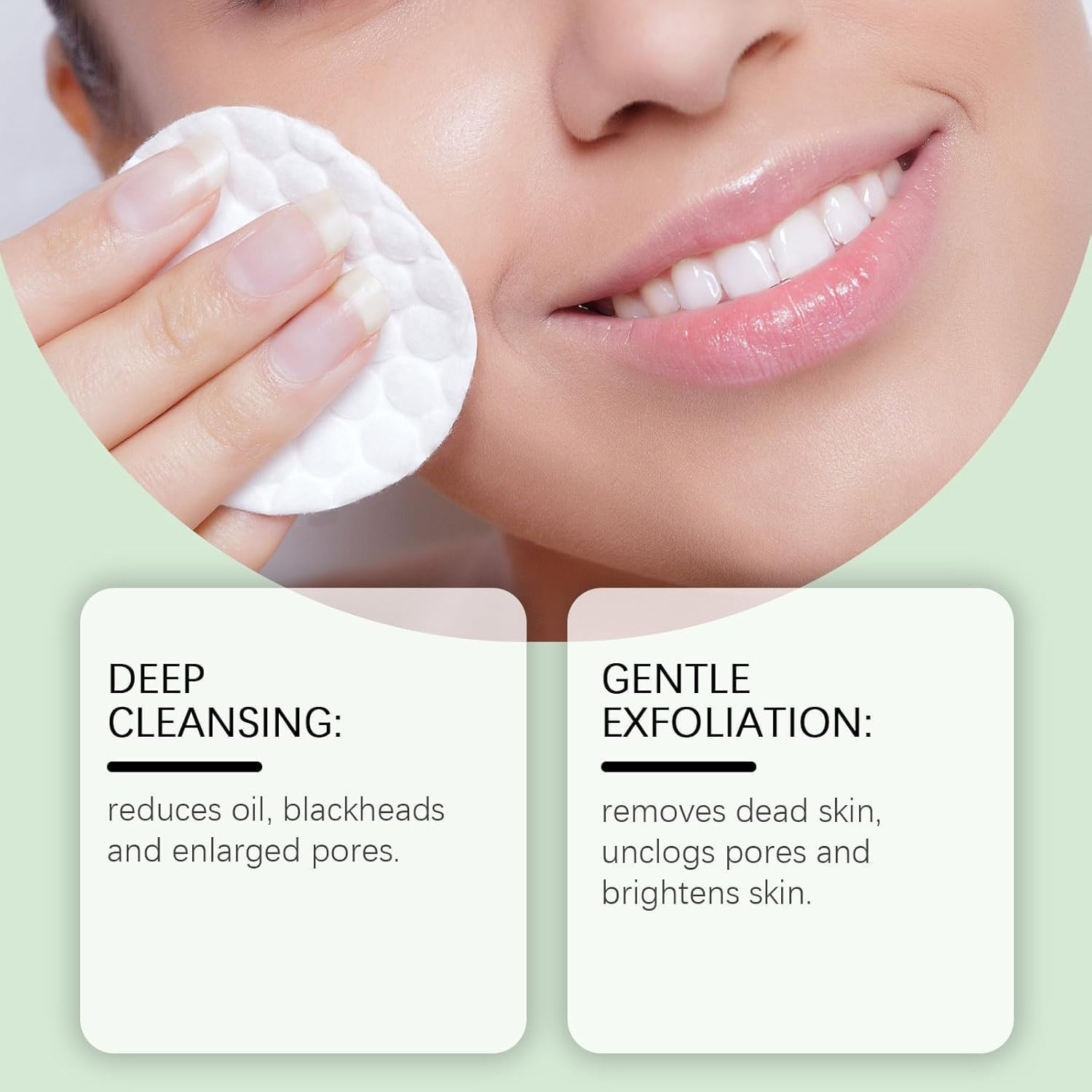 Zero Pore Pads, Upgraded Zero Pore Pads 2.0 with Face Scrubber Pore Extractor Tool, Dual-Textured Facial Toner Pad-S for Exfoliation and Minimizing Pores, Suitable for All Skin Types (1PC) - 2Pc image number 6