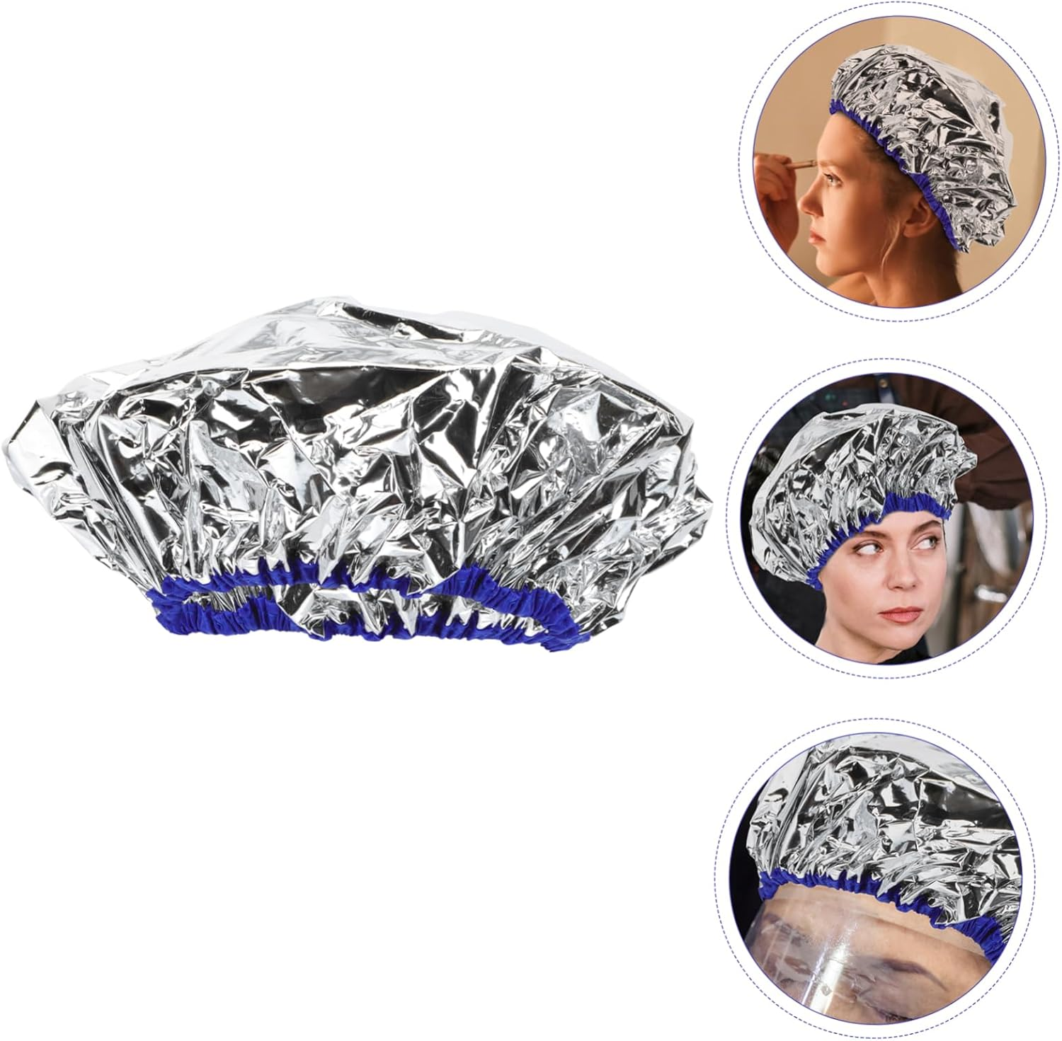 FONDOTIN Hair Treatment Cap Steam Cap for Hair Mask Scalp Protection Salon Supply Lightweight image number 2