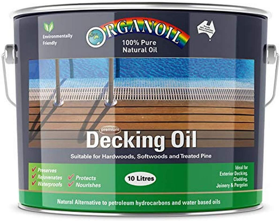 Organoil Pure Natural Plant Tung Oil Decking Oil Standard 10L