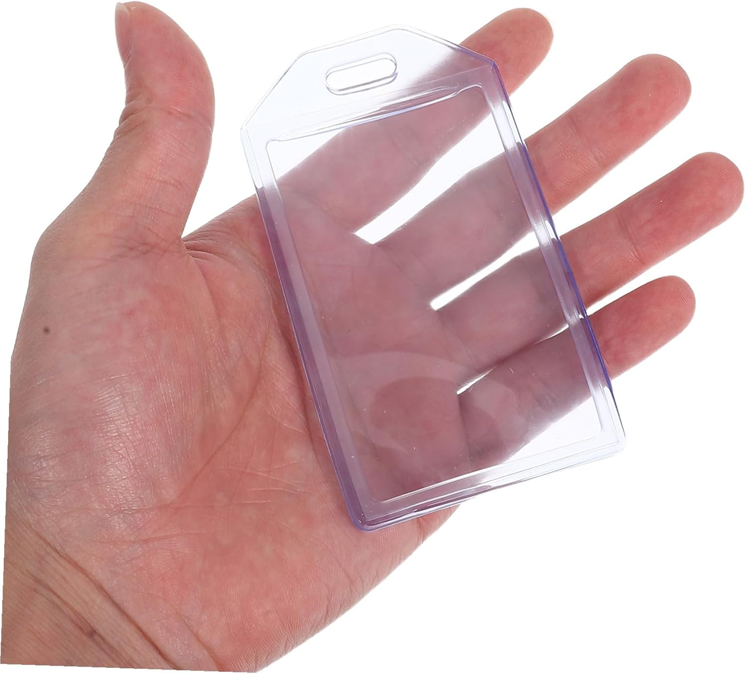 VILLCASE 10 Pcs Baggage Travel Tags Luggage Identifiers Suitcase Label Luggage Id Tags PVC Transparent