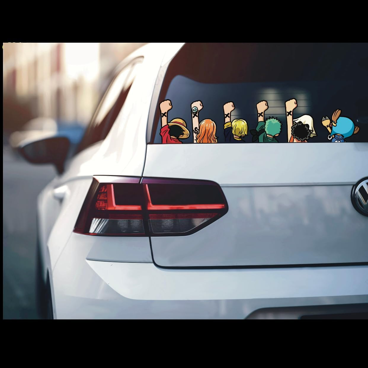 One Piece Car Stickers and Decals - Anime Vinyl Reflective Waterproof Wall Decals for Cars (ARABASTA L) image number 6