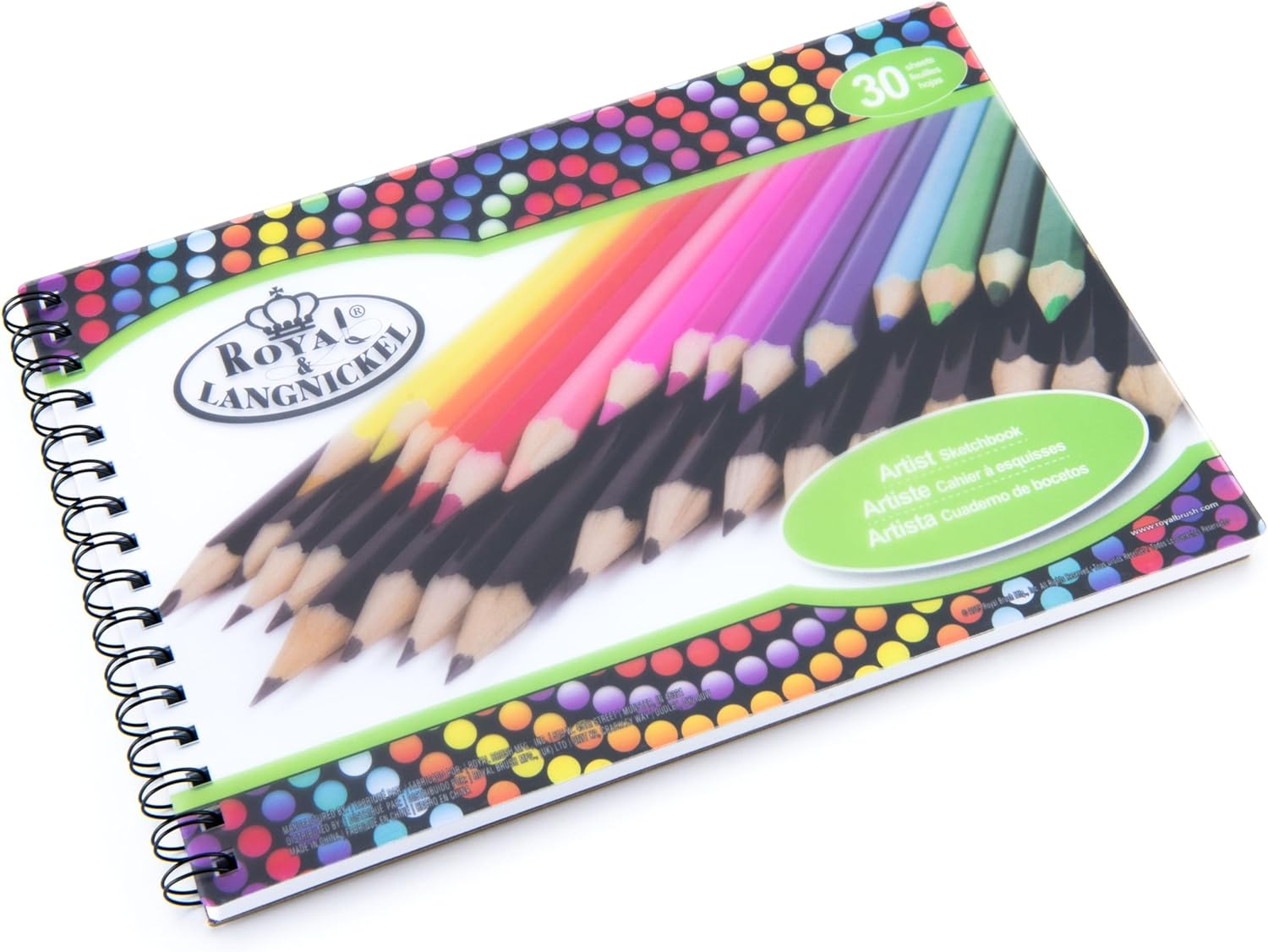 Royal and Langnickel Canvas Cover Spiral Sketchbook 8.5 Inch X 11.75 Inch image number 1