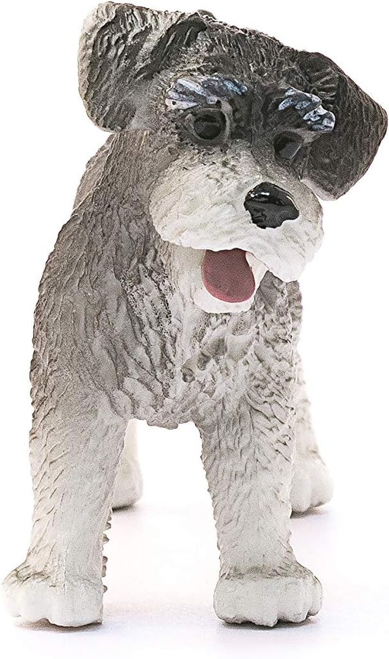 Schleich Farm World, Realistic Cute Dog Toys for Kids Ages 3 and Above, Miniature Schnauzer Toy Figurine image number 1