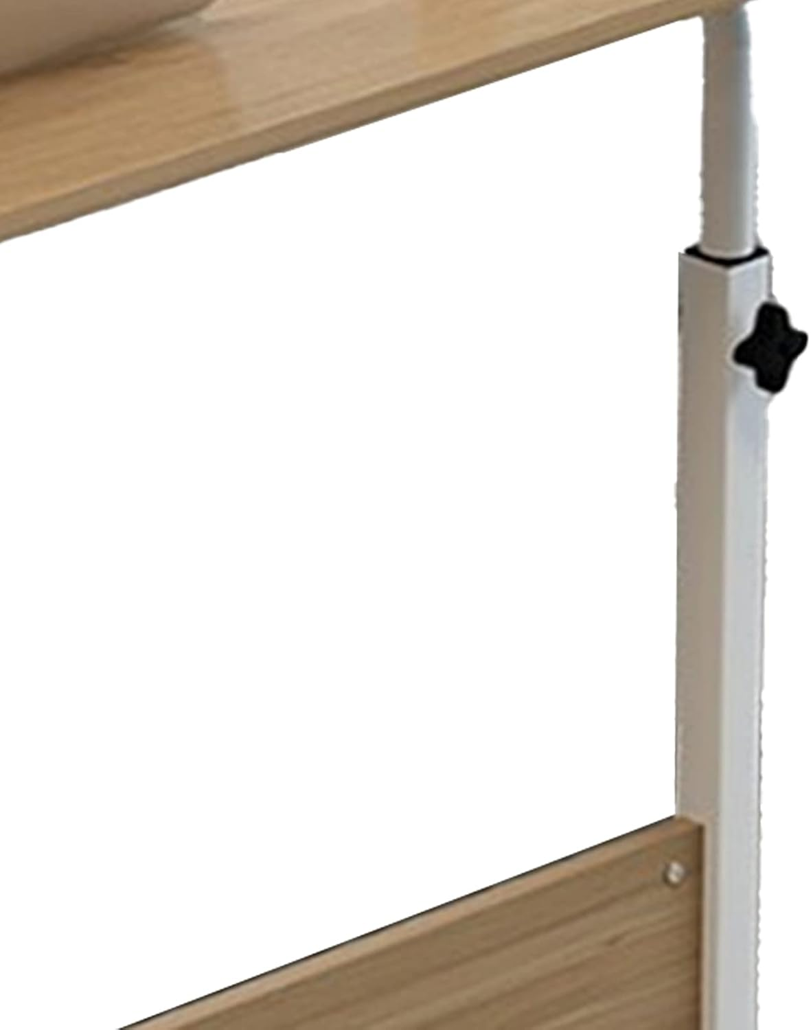 Bedside Laptop Desk, Liftable Bedside Table 60 X 40Cm Space Saving C Shape for Dining Room (Wood Color)