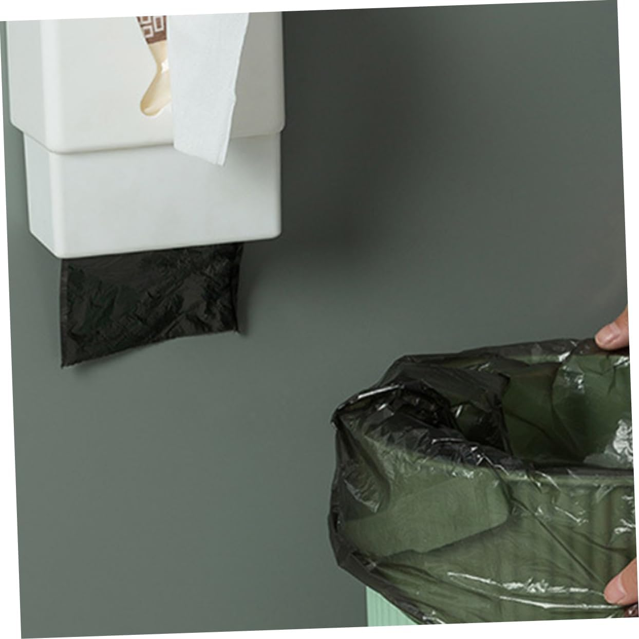 LABRIMP Wall Mount Paper Case Tissue Box for Home Kitchen Paper Towel Organizer Napkin Holder Storage Box for Bathroom image number 3