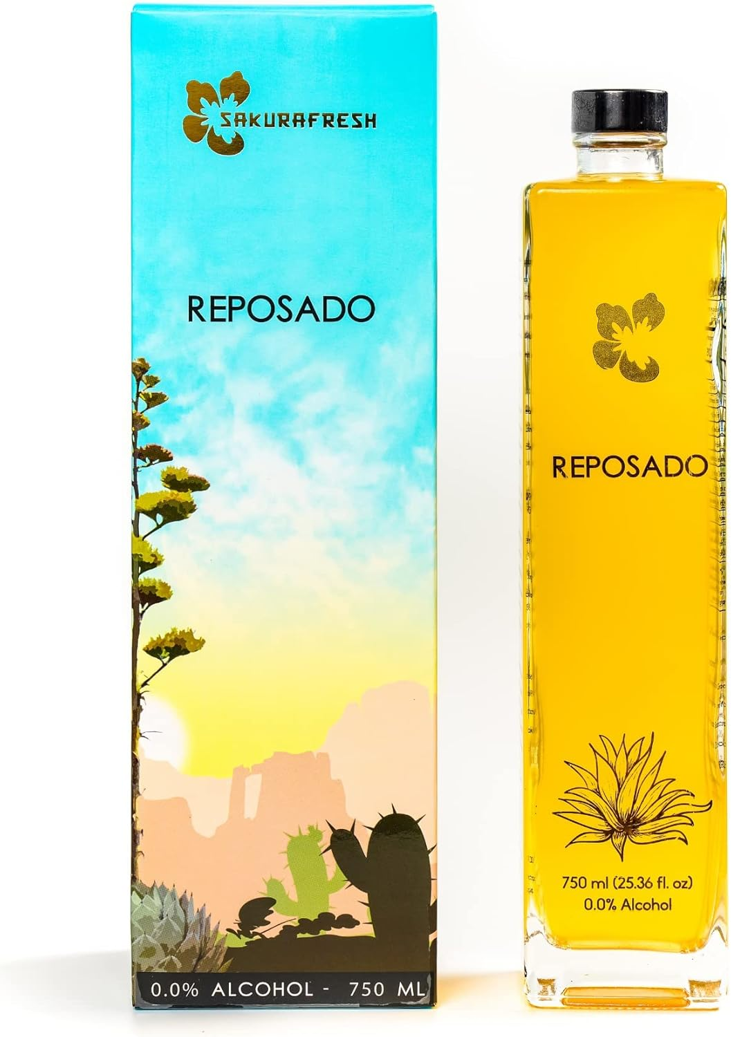 Sakurafresh Reposado Spirit| Zero Alcohol Spirit | Alternate for Tequila / Mezcal in Cocktails, Distinct Agave & Smoky Finish | Award Winning - Two Global Medals |All Natural Botanicals Extract | Use in Margarita, Reposado Old Fashioned, Mexican Mule, Siesta or Cucumber Lime Margarita Cocktails image number 5