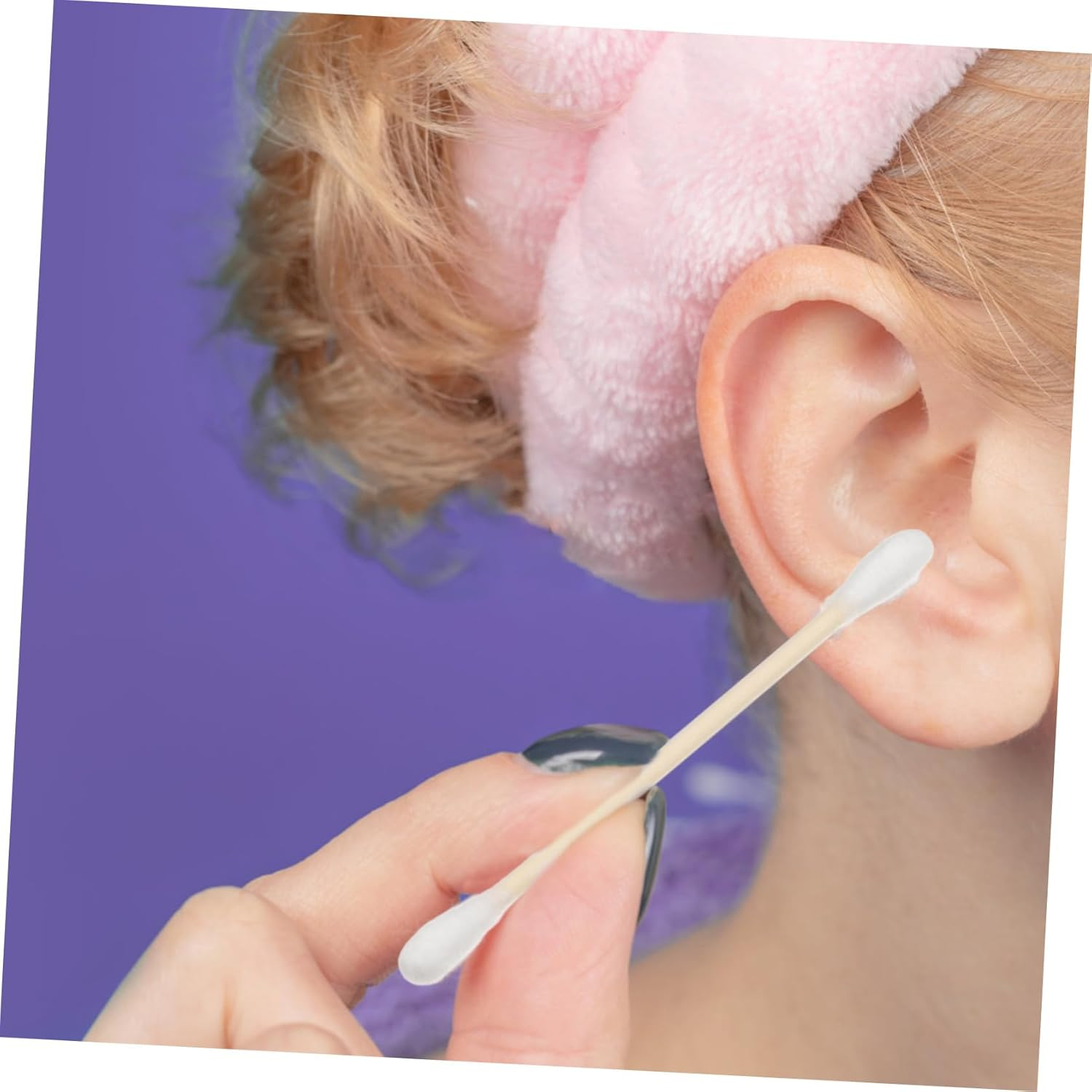 Mobestech 100Pcs Multifunctional Cotton Swabs Dual-Head Cotton Ear Swabs Wooden Handles for Makeup Delicate Surface Cleaning Disposable image number 6