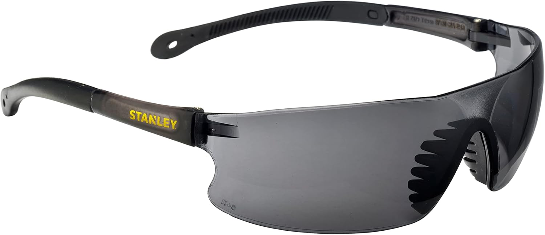 Stanley Clear Lens Transparent Safety Glasses - Clear Safety Glasses for Men & Women - Transparent Arms and Lenses with UV Protection Glasses - Rubber Tipped No-Slip Design - SY1201D