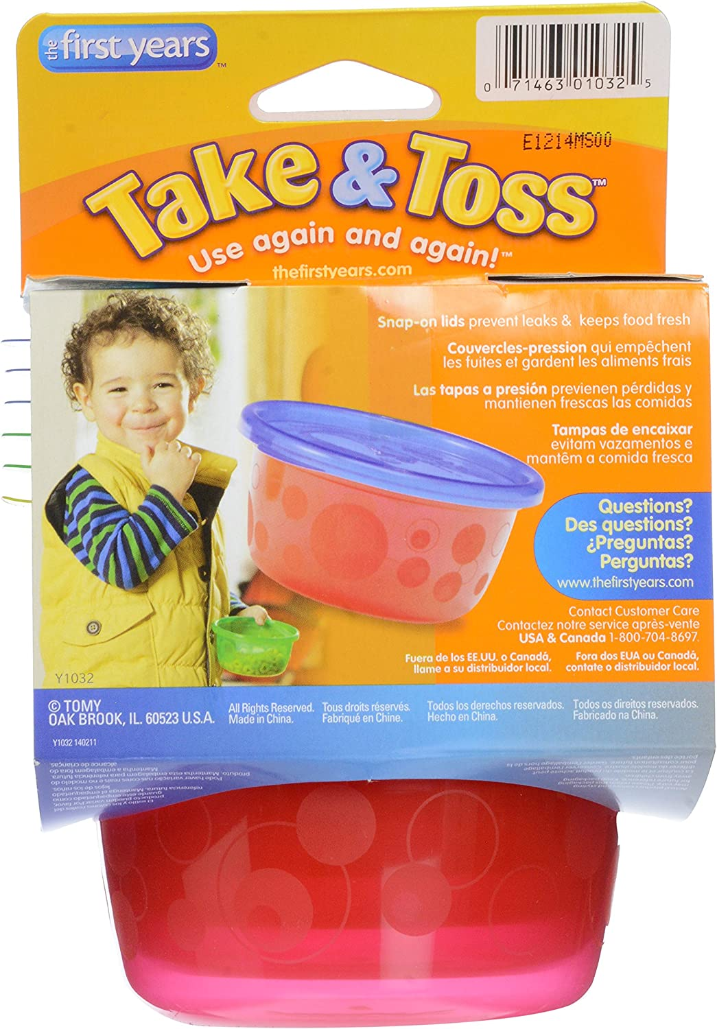 The First Years Take & Toss - Bowls with Lids (6 Pcs) image number 3