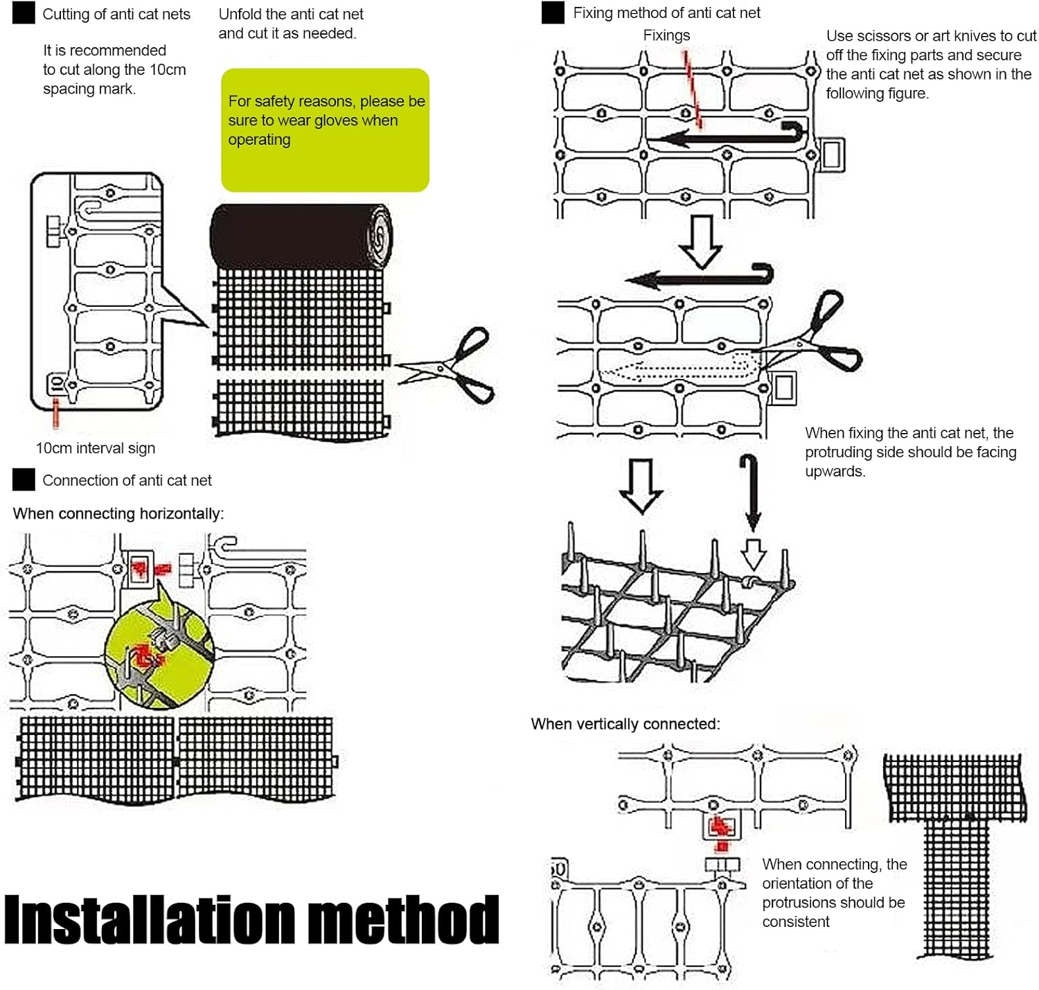 Transparent Cat Repellent Mat, 200 X 30 Cm Cat Mat with Spikes, for Peaceful Repellent of Cats and Other Animals (Black) image number 5