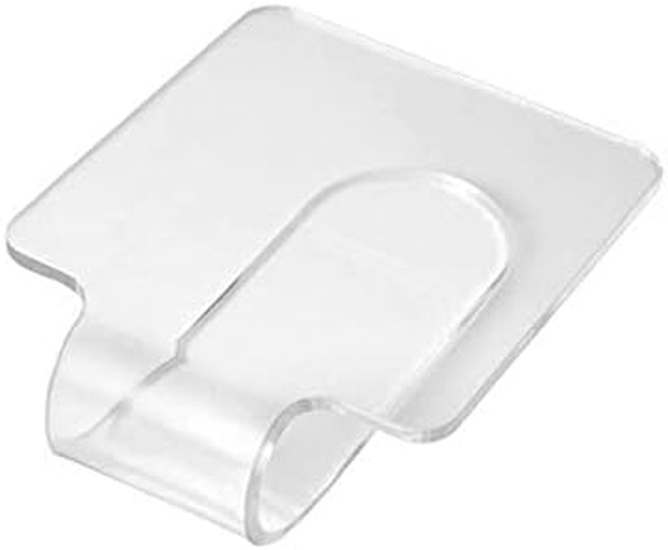 Aaphnue 2Pcs Makeup Hand-Held Palette Professional Clear Acrylic Mixing Tray Palette for Foundation Eyeshadow Powders Cosmetics Nail Art Manicure image number 1