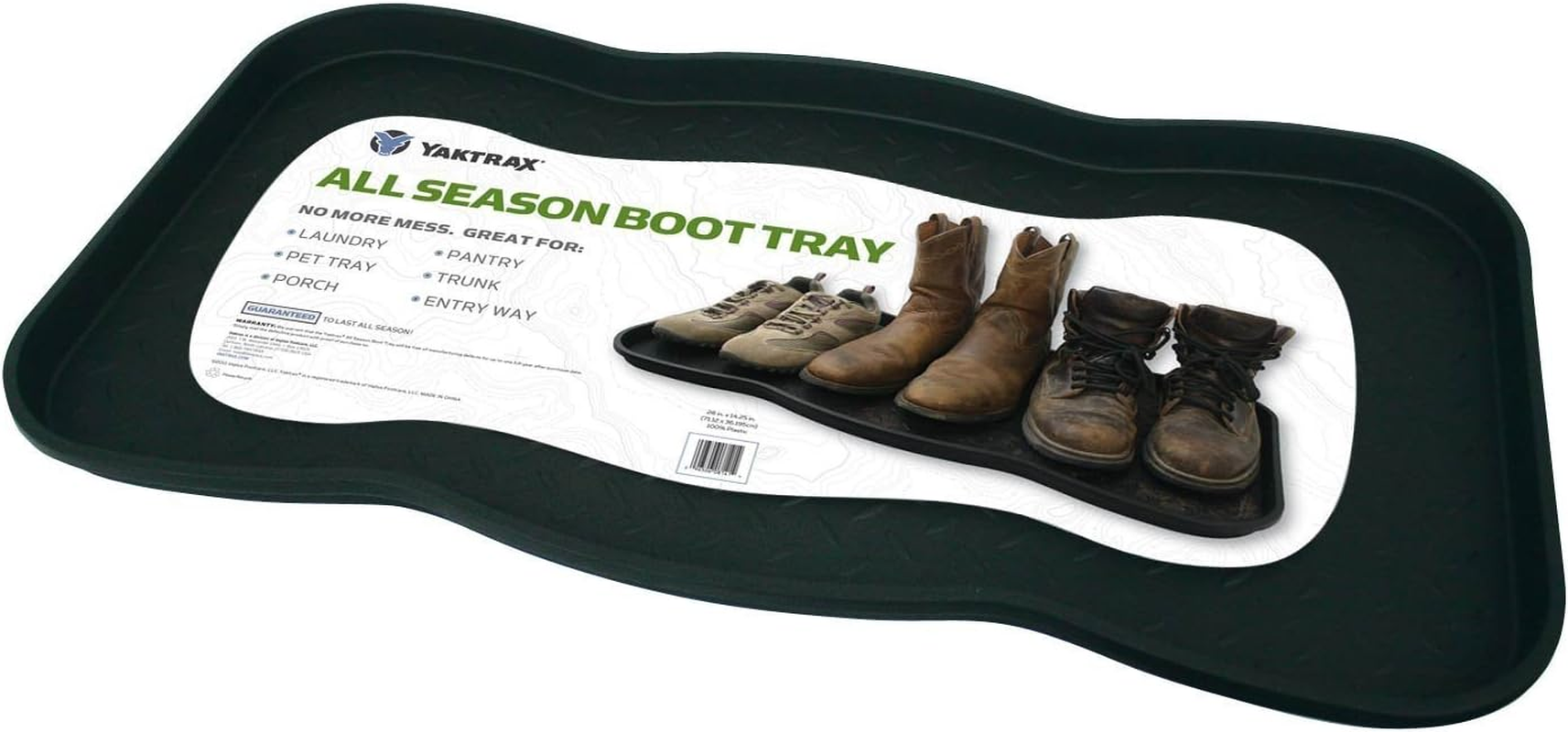 Yaktrax BOOT TRAY BLACK O/S image number 1